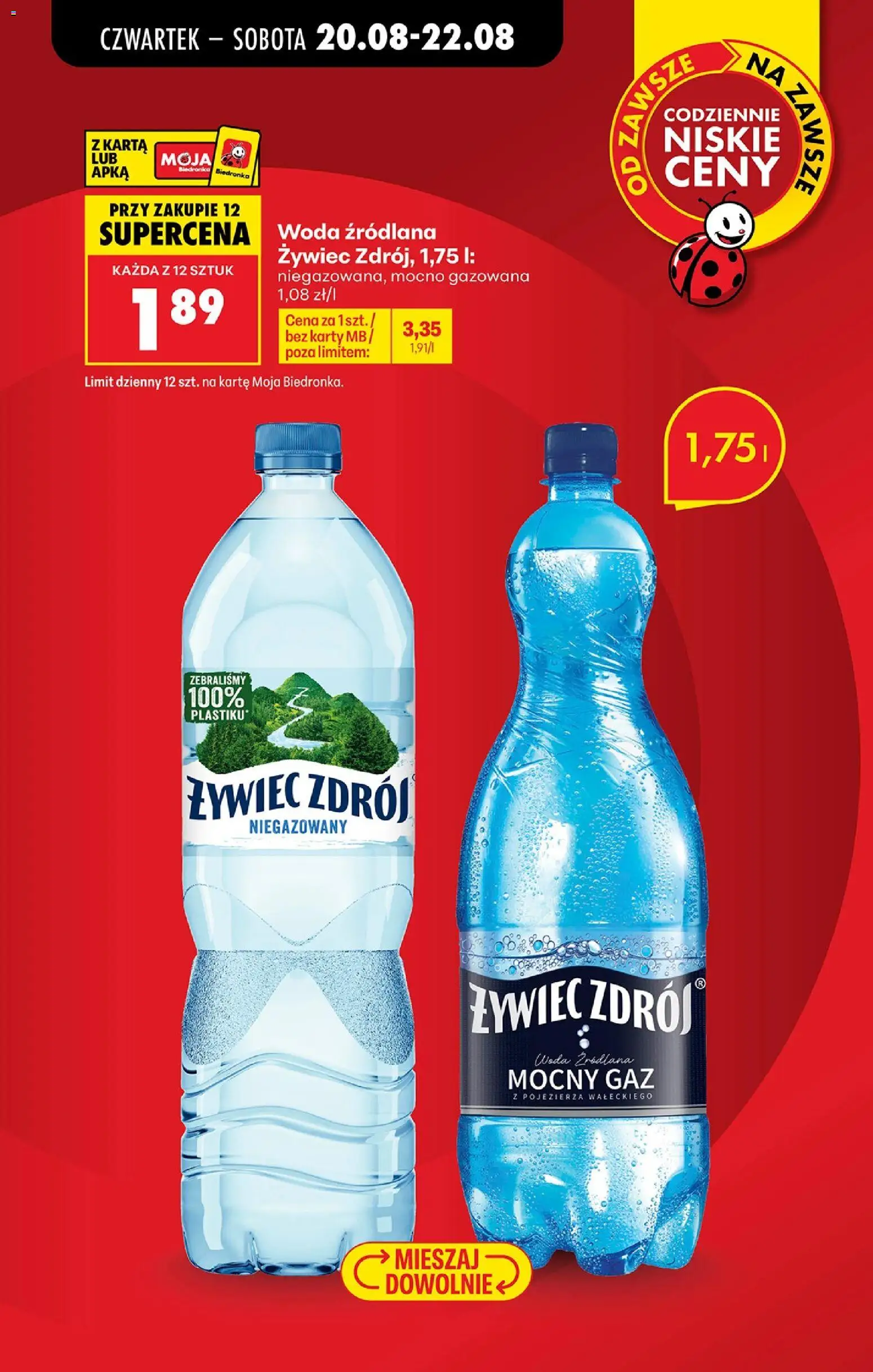 Biedronka Polsko leták - Codziennie niskie ceny od 20.08.2026 | Strana: 10 | Produkty: Karty