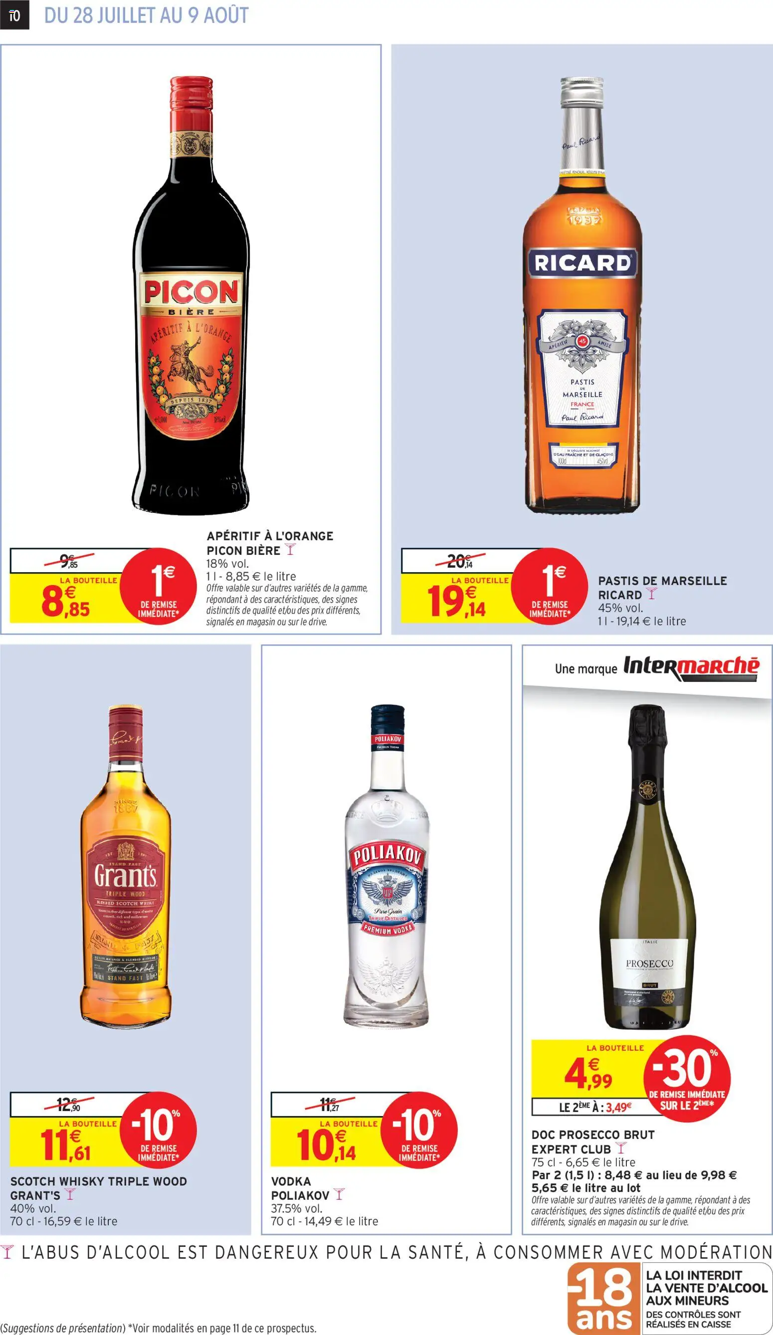 {H1} | Page: 10 | Produits: Whisky, Ricard, Pastis, Bière