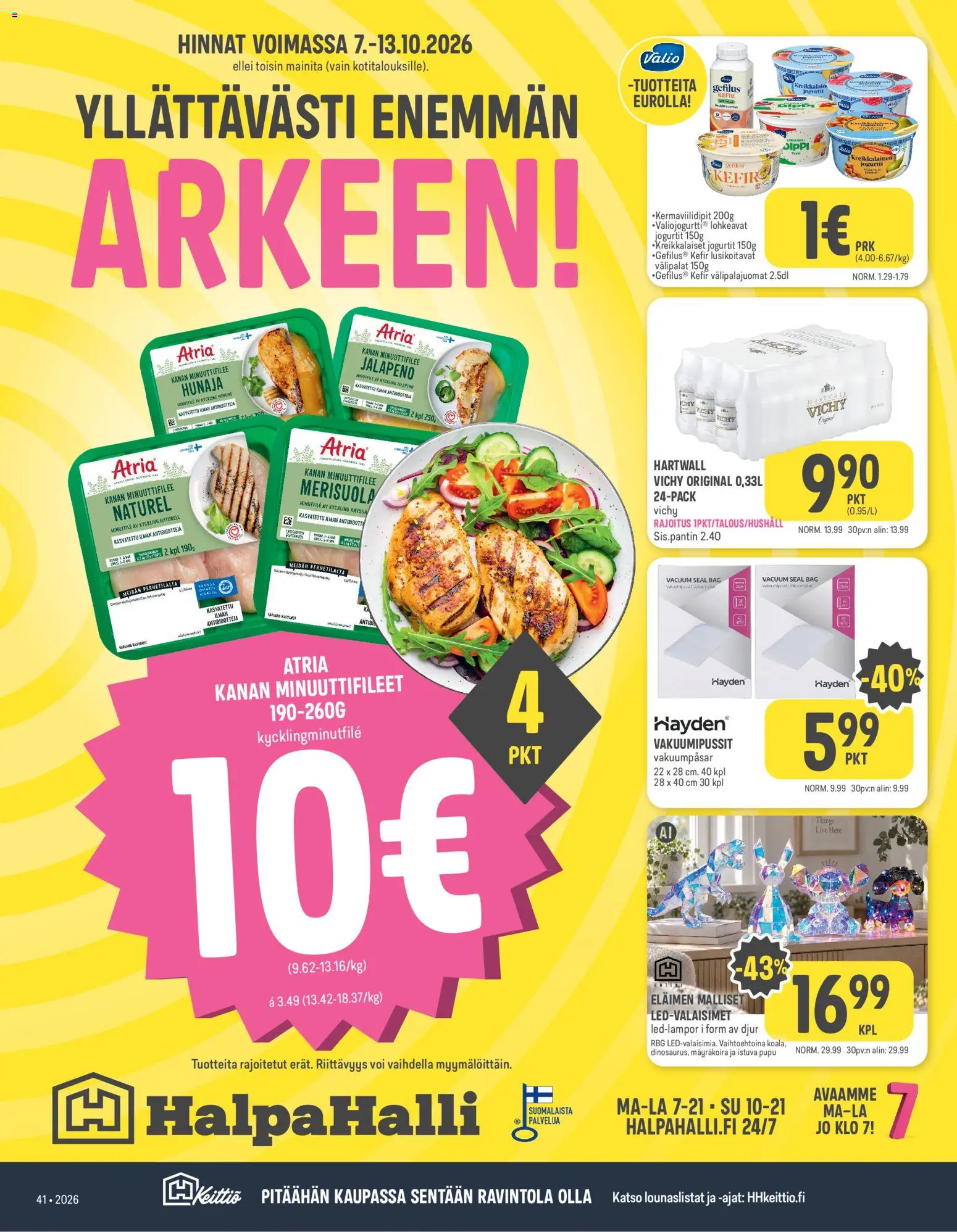 Halpa Halli tarjoukset – voimassa 07/10/2026 alkaen | Sivu: 1