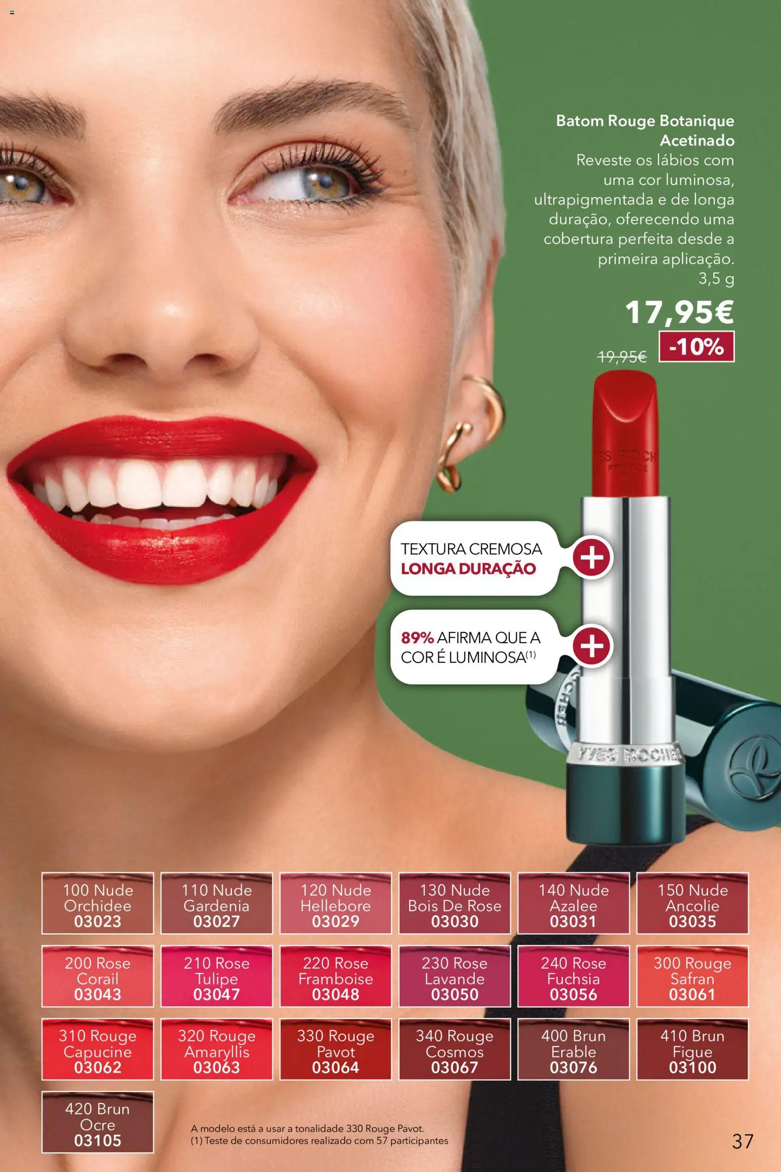Yves Rocher Catálogo 12 │ válido de 24/09/2026 | Página: 37 | Produtos: Batom