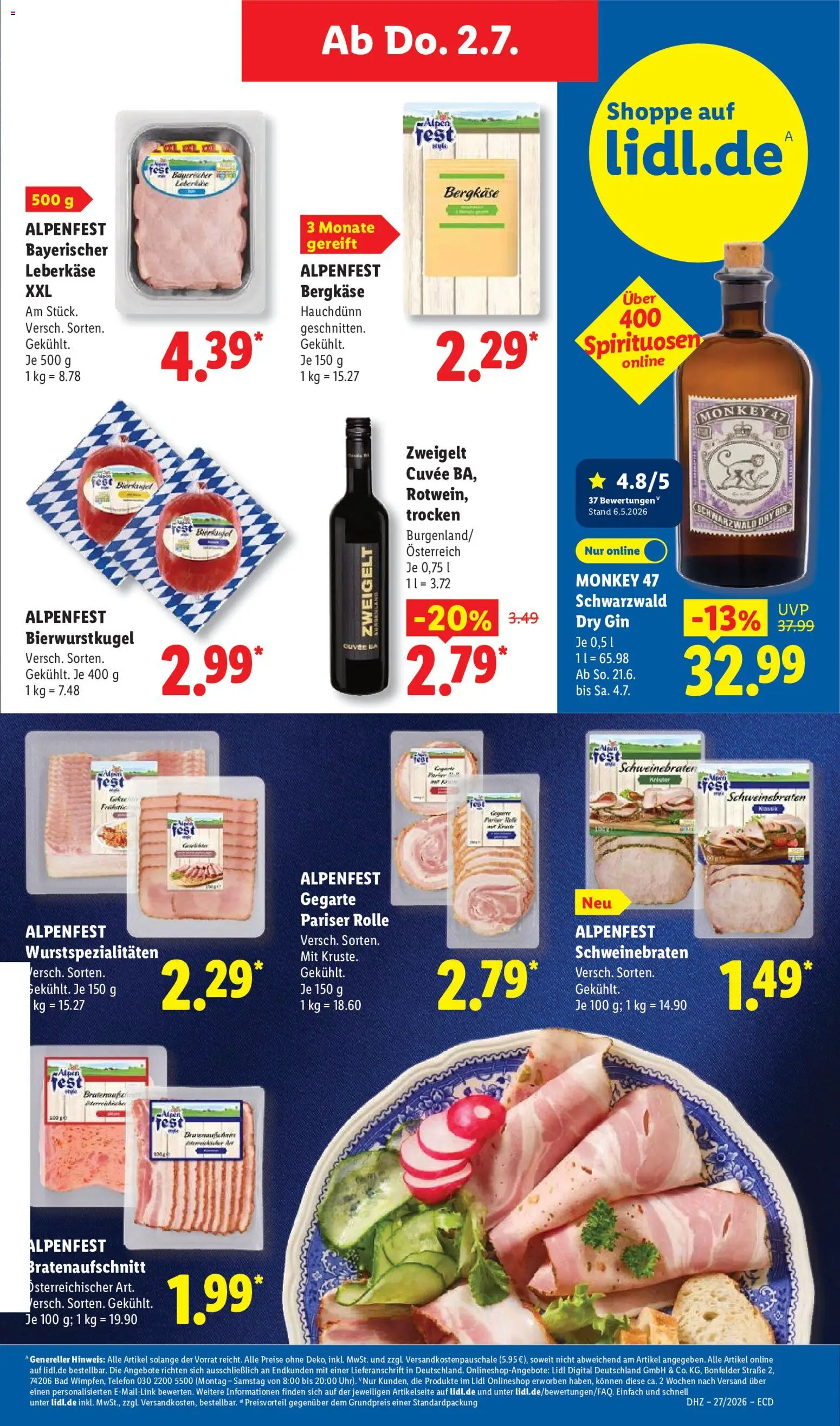 Lidl Prospekt | 29.06.2026 | Wie erhält man einen begrenzten Rabatt? | Deutschland
