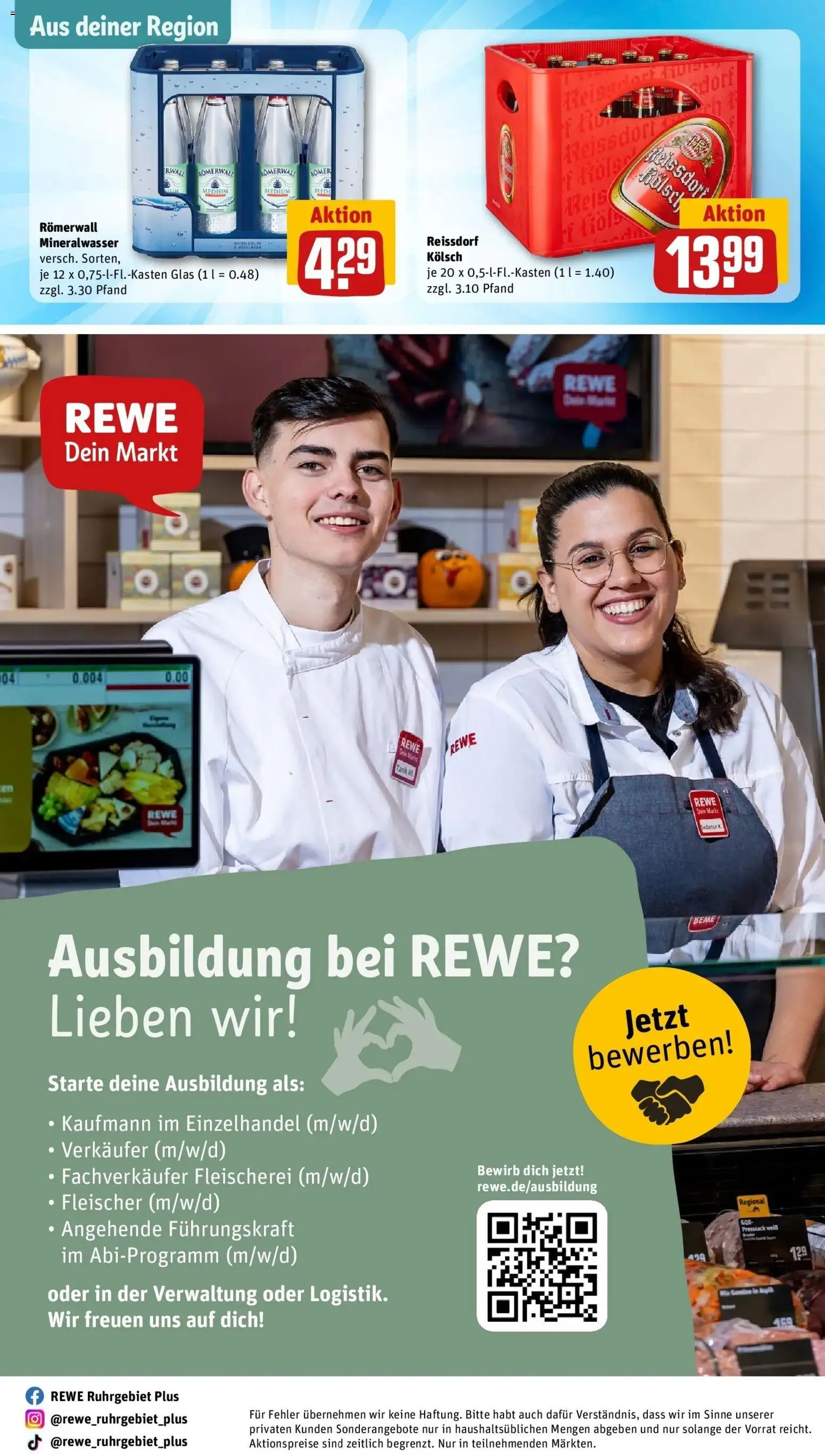 REWE Prospekt ab 12.10.2026 zum Blättern » Angebote | Seite: 33 | Produkte: Mineralwasser