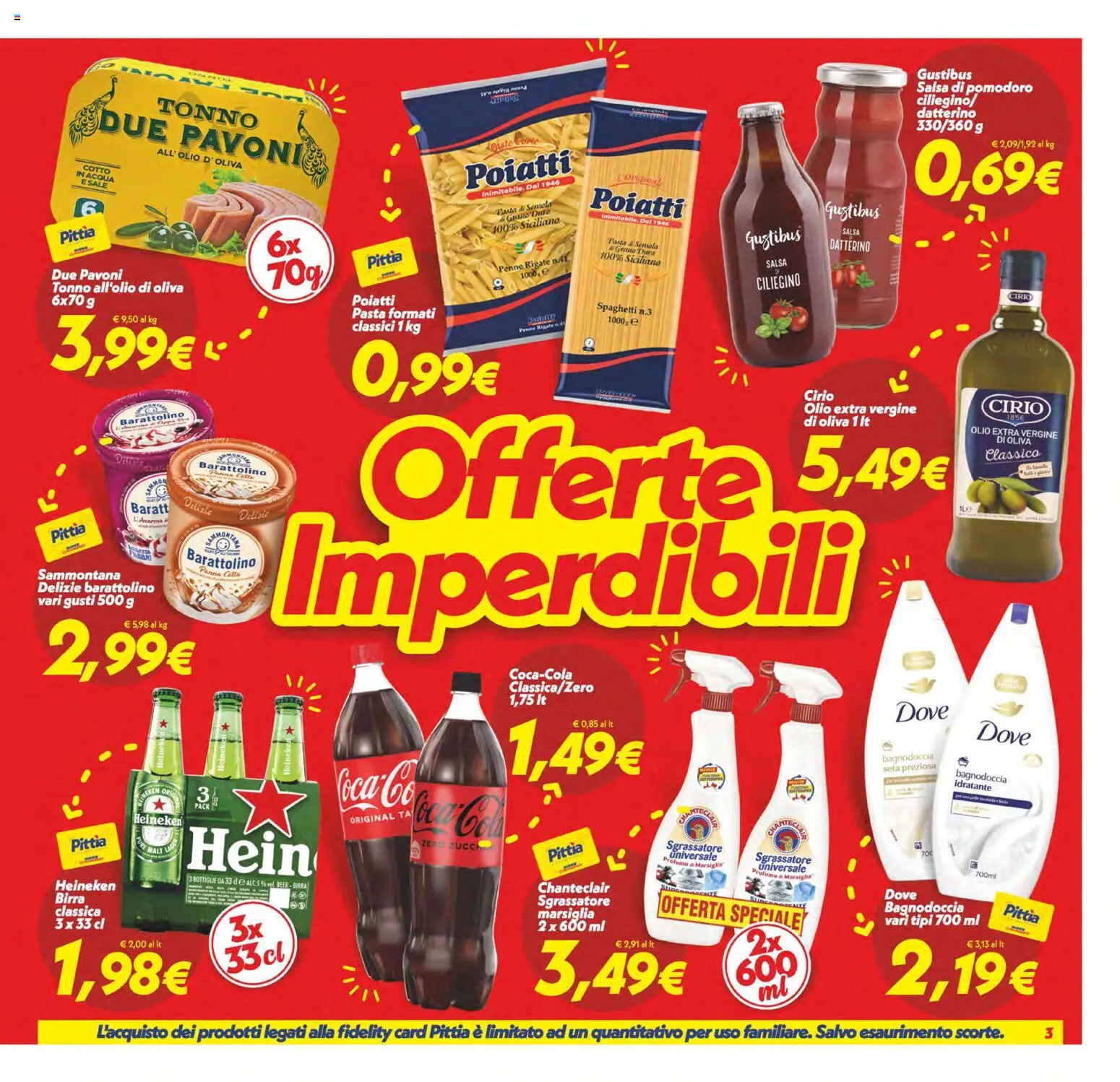 Volantino SuperConveniente del 19.05.2026 | Pagina: 3 | Prodotti: Birra, Panna, Acqua, Pomodoro