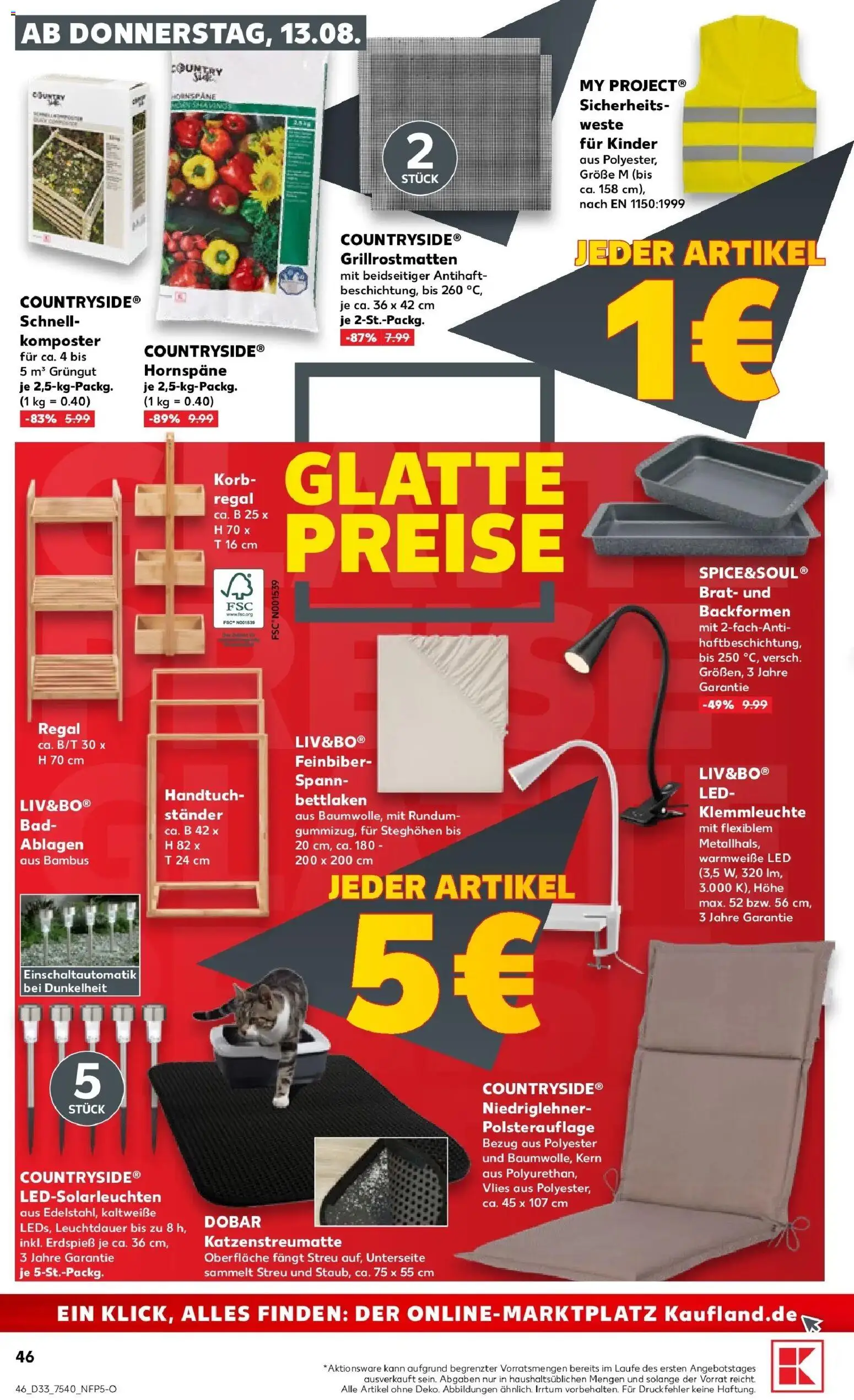 Prospekt Kaufland ab 10.08.2026 » Angebote Online zum Blättern | Seite: 55 | Produkte: Regal, Bad, Korb, Weste