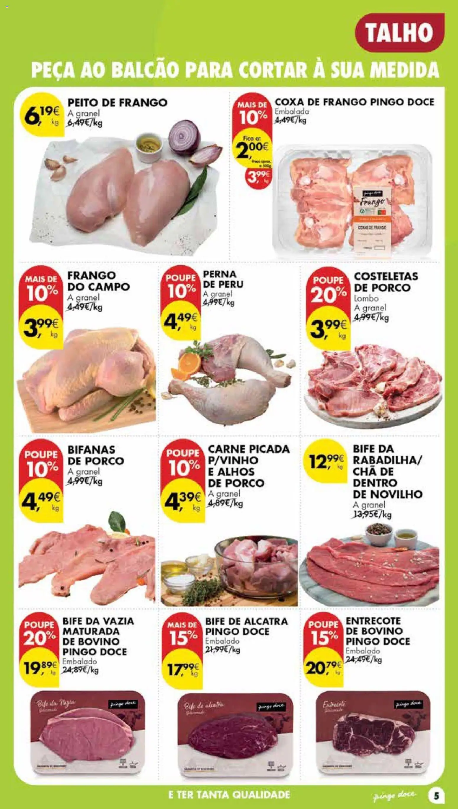 Pingo Doce folheto Poupe Esta Semana Madeira │ válido de 20/10/2026 | Página: 5 | Produtos: Carne picada, Lombo, Chá, Bife de alcatra