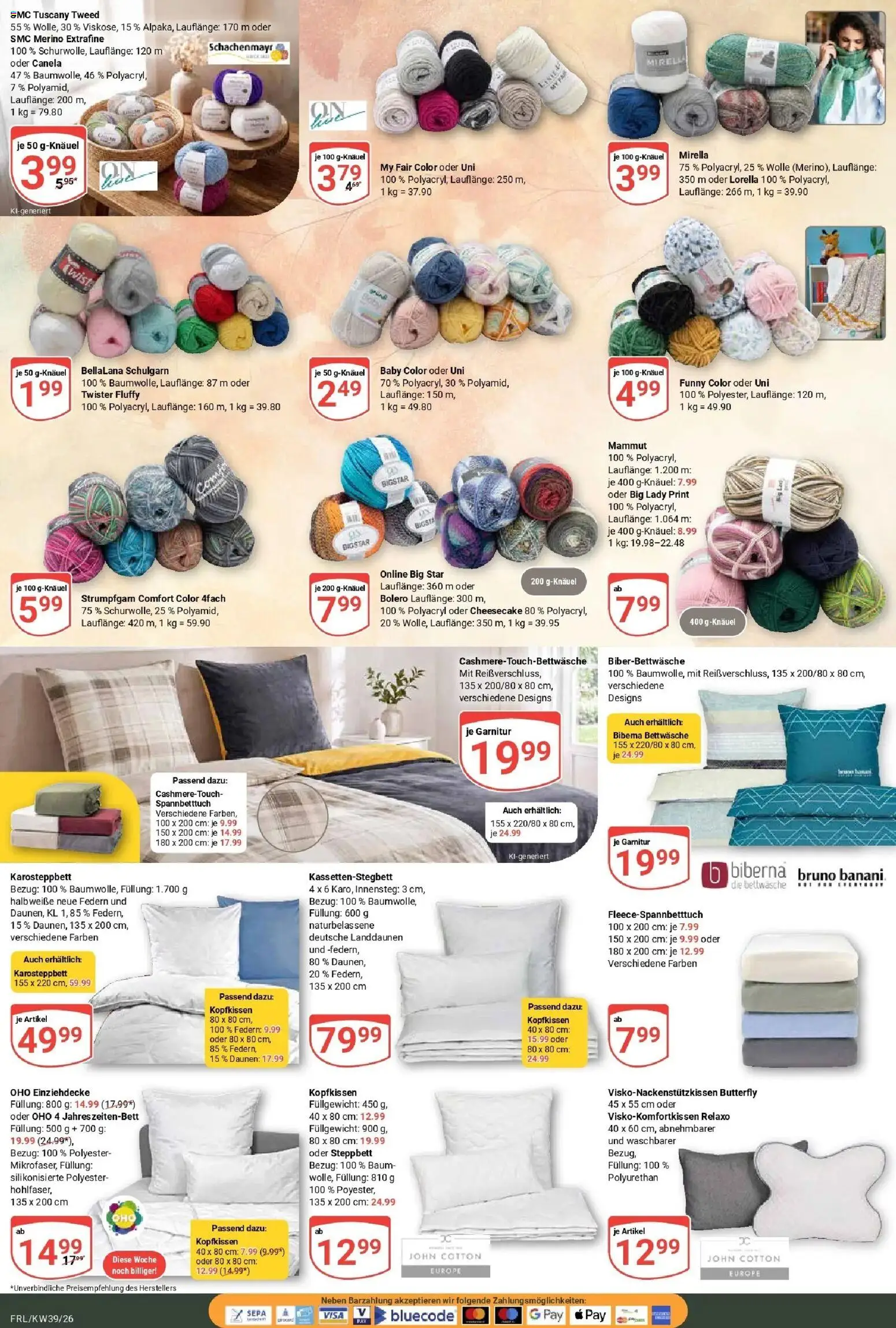 Globus Prospekt Freilassing (ab 21.09.2026) » Angebote online | Seite: 25 | Produkte: Bolero, Bettwäsche, Kopfkissen