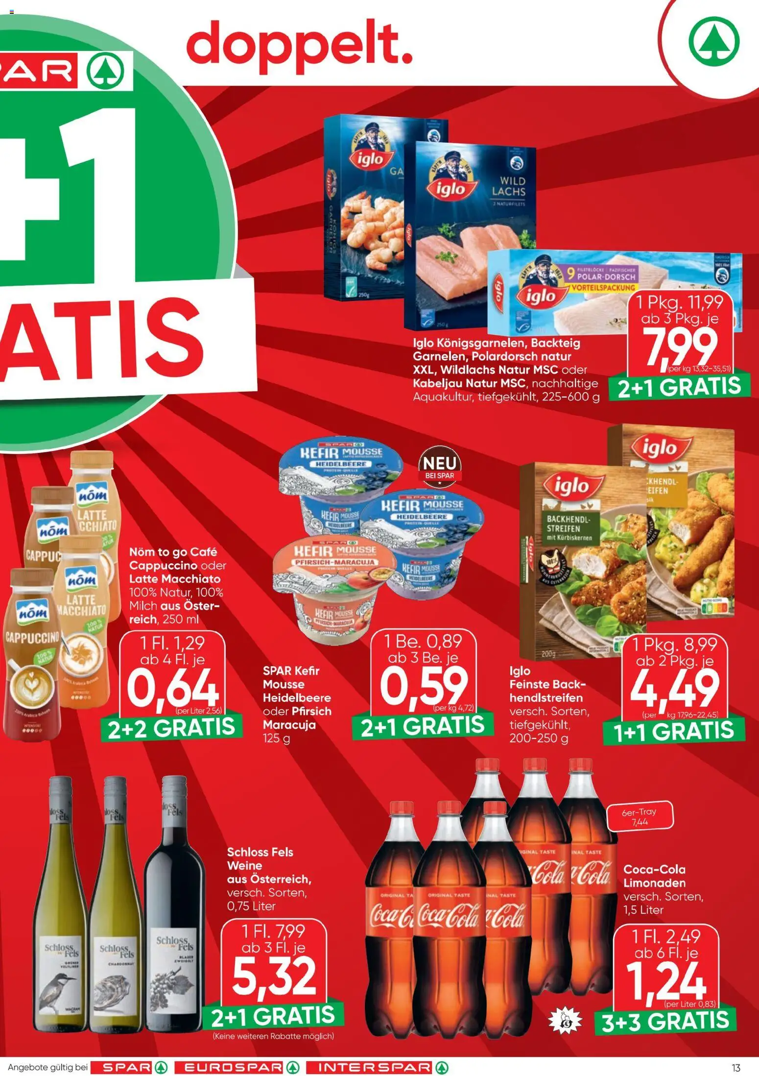 Spar - Flugblatt gültig ab 21.05.2026 | Seite: 13 | Produkte: Pfirsich, Milch