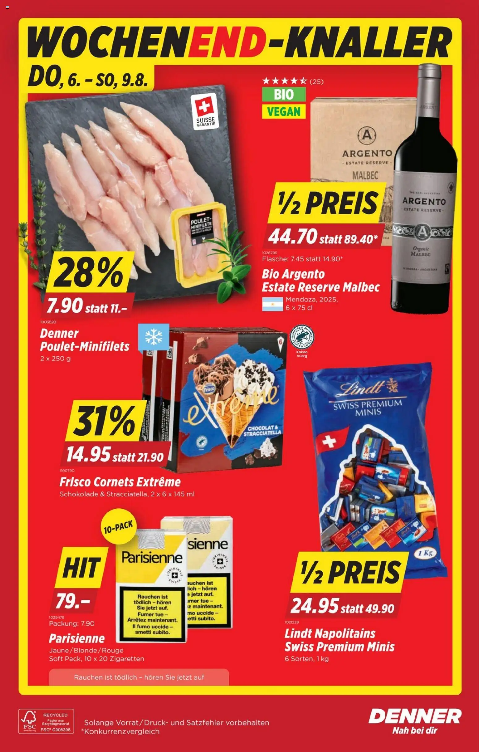 Denner aktionen – gültig ab 06.08.2026 | Seite: 20 | Produkte: Rouge, Schokolade
