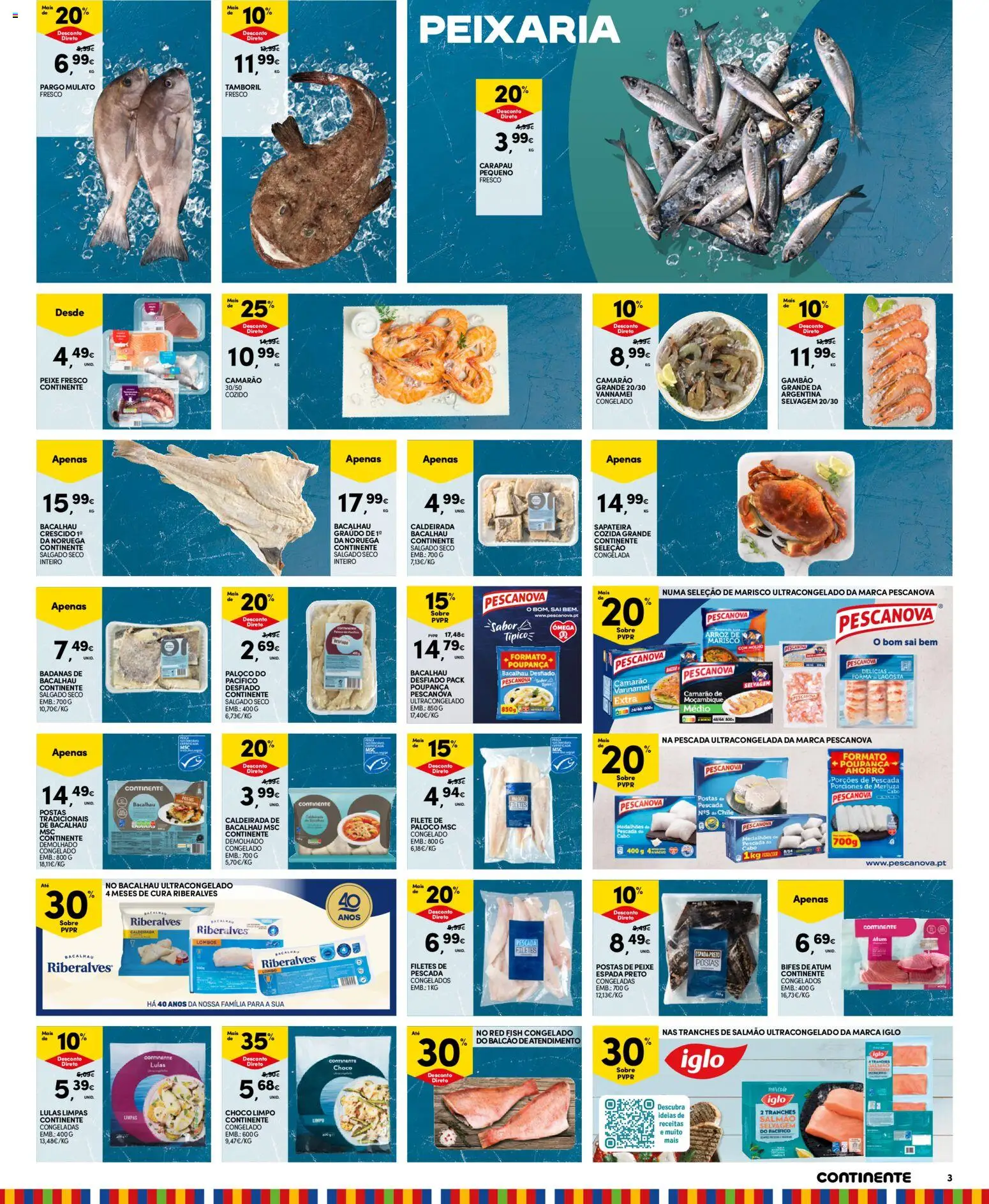 Continente Madeira │ válido de 05.05.2026 | Página: 3 | Produtos: Cabo, Lagosta, Camarão, Sapateira
