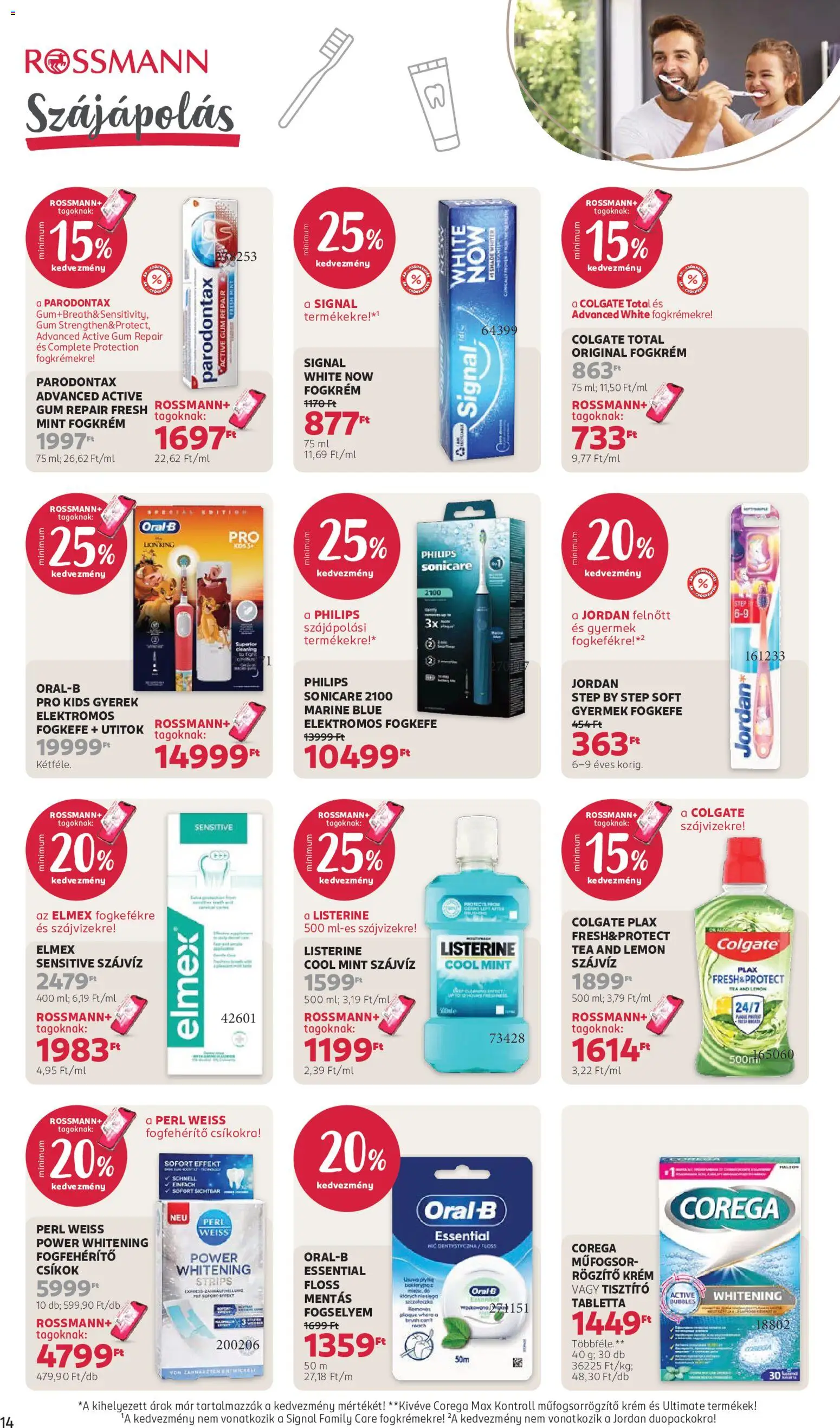 Rossmann akciós ujság - amely érvényes a következő dátumtól: 2026.08.17. | Oldal: 16 | Termékek: Krém, Corega, Csíkok, Tea