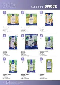 Pogląd oferty "Makro gazetka - Mrożonki" - ważna od 01.05.2026 | Strona: 20 | Produkty: Mango, Ananas, Awokado, Owoce