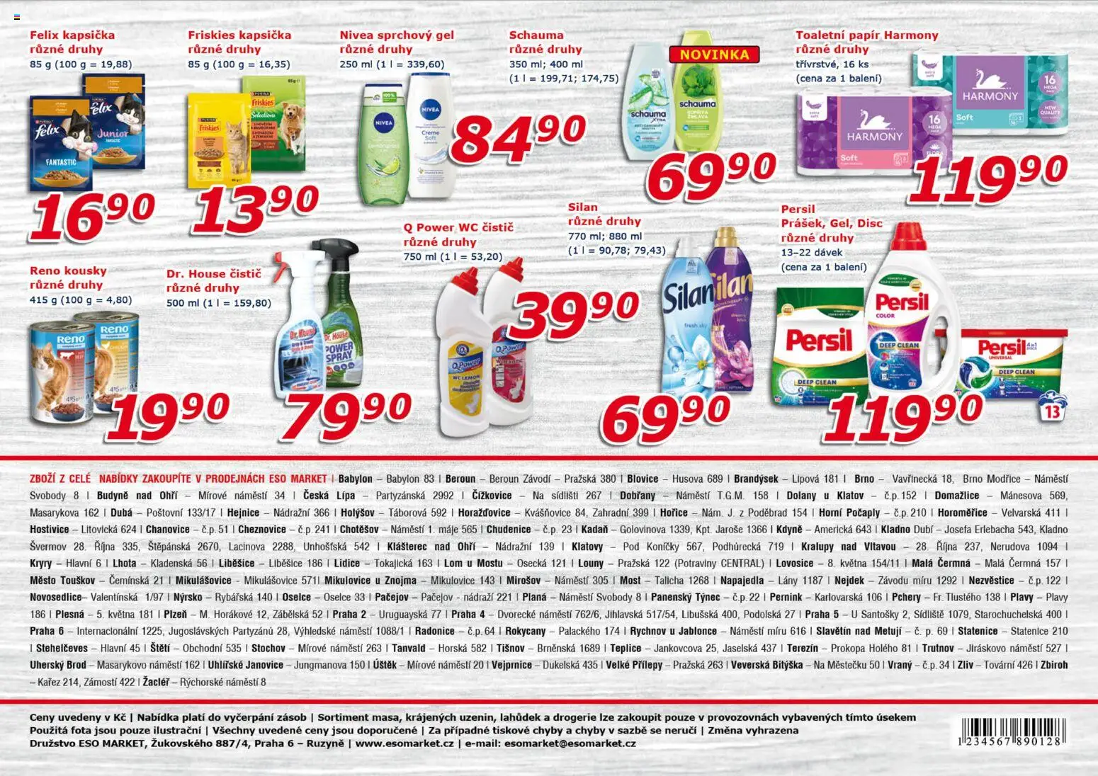Eso market leták od 28.10.2026 | Strana: 8 | Produkty: Mošt, Silan, Potraviny, Drogerie