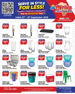 Africa Cash & Carry specials catalogue – valid from 07/09/2026