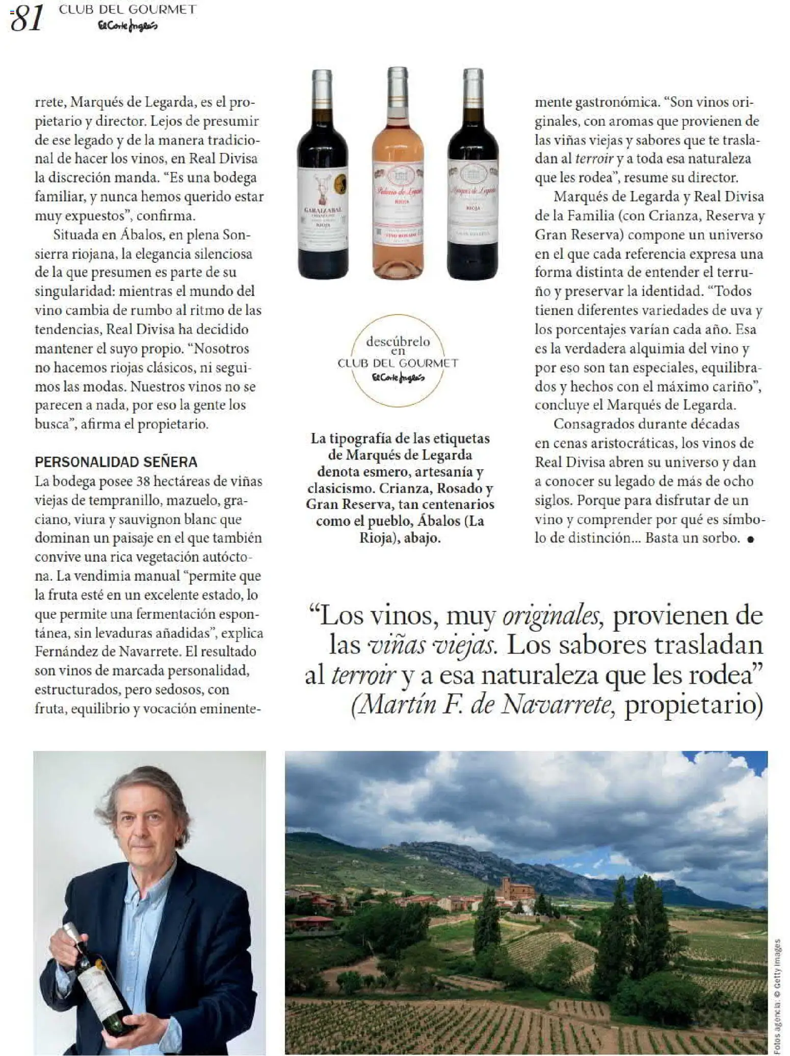 El Corte Inglés Gourmet Magazine │ válido desde el 01/10/2026 | Página: 81 | Productos: Fruta, Vino, Té