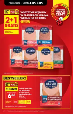 Pogląd oferty "Kiełbasa parzona Krakowska, Kiełbasa parzona Krakowska Kraina Wędlin w plastrach" - ważna od 04.05.2026 | Strona: 6