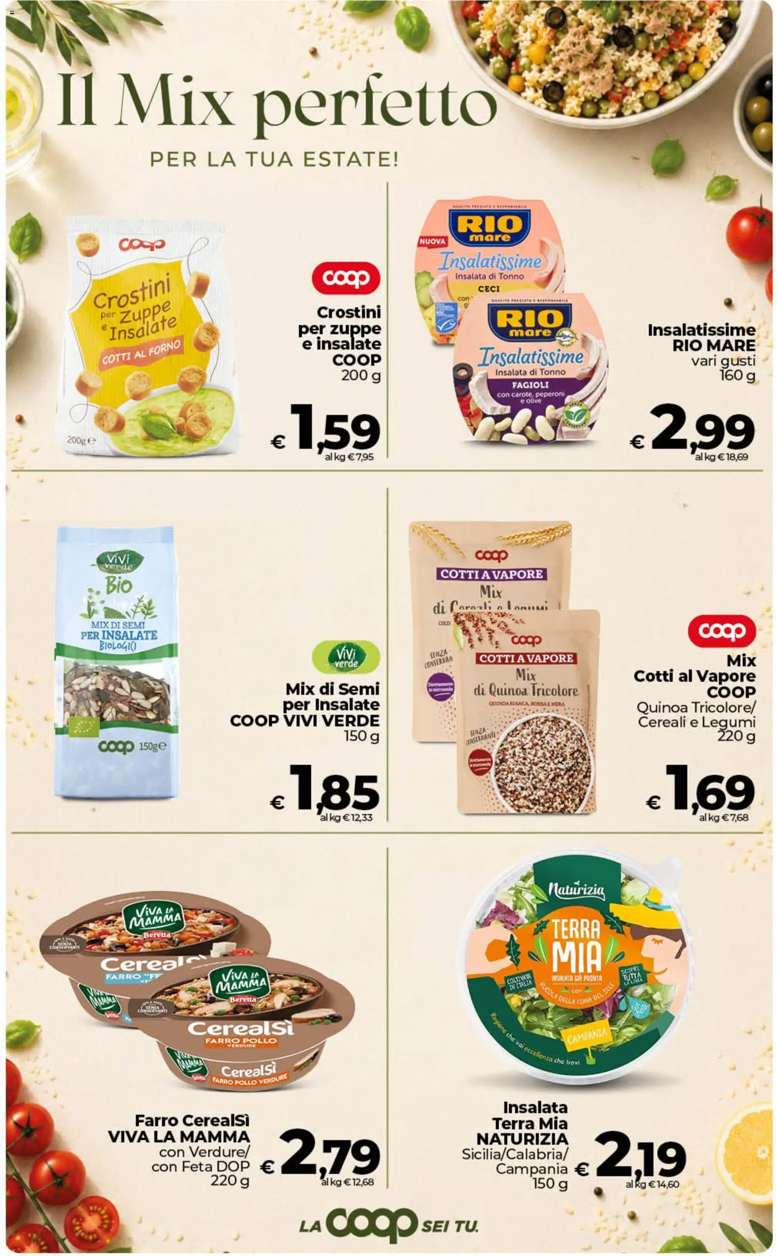 Volantino COOP del 10/07/2026 | Pagina: 24 | Prodotti: Rucola, Fagioli, Crostini, Terra