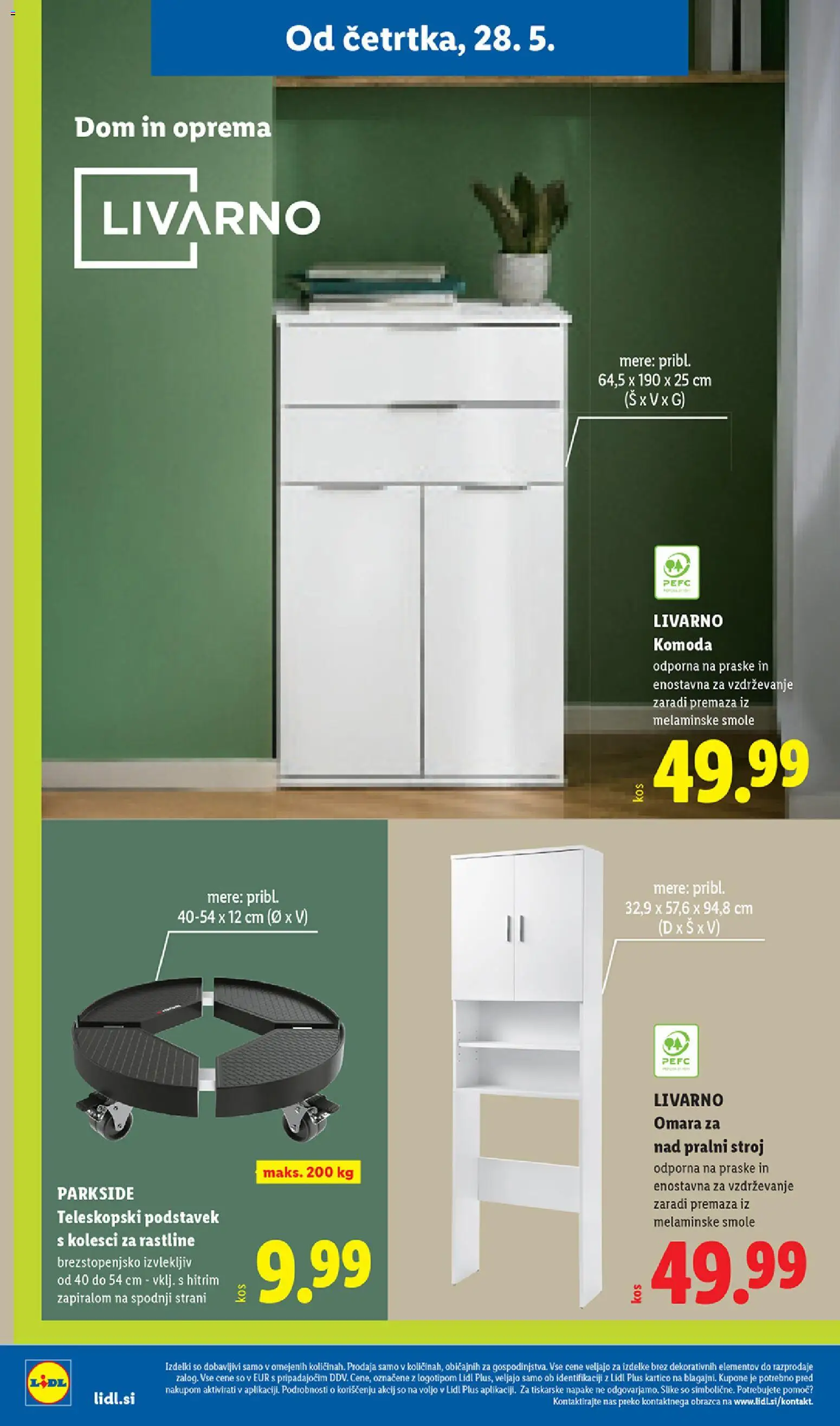 Novi Lidl katalog ponudbe – veljaven od 28.05.2026 | Stran: 30 | Izdelki: Pralni stroj, Omara, Komoda