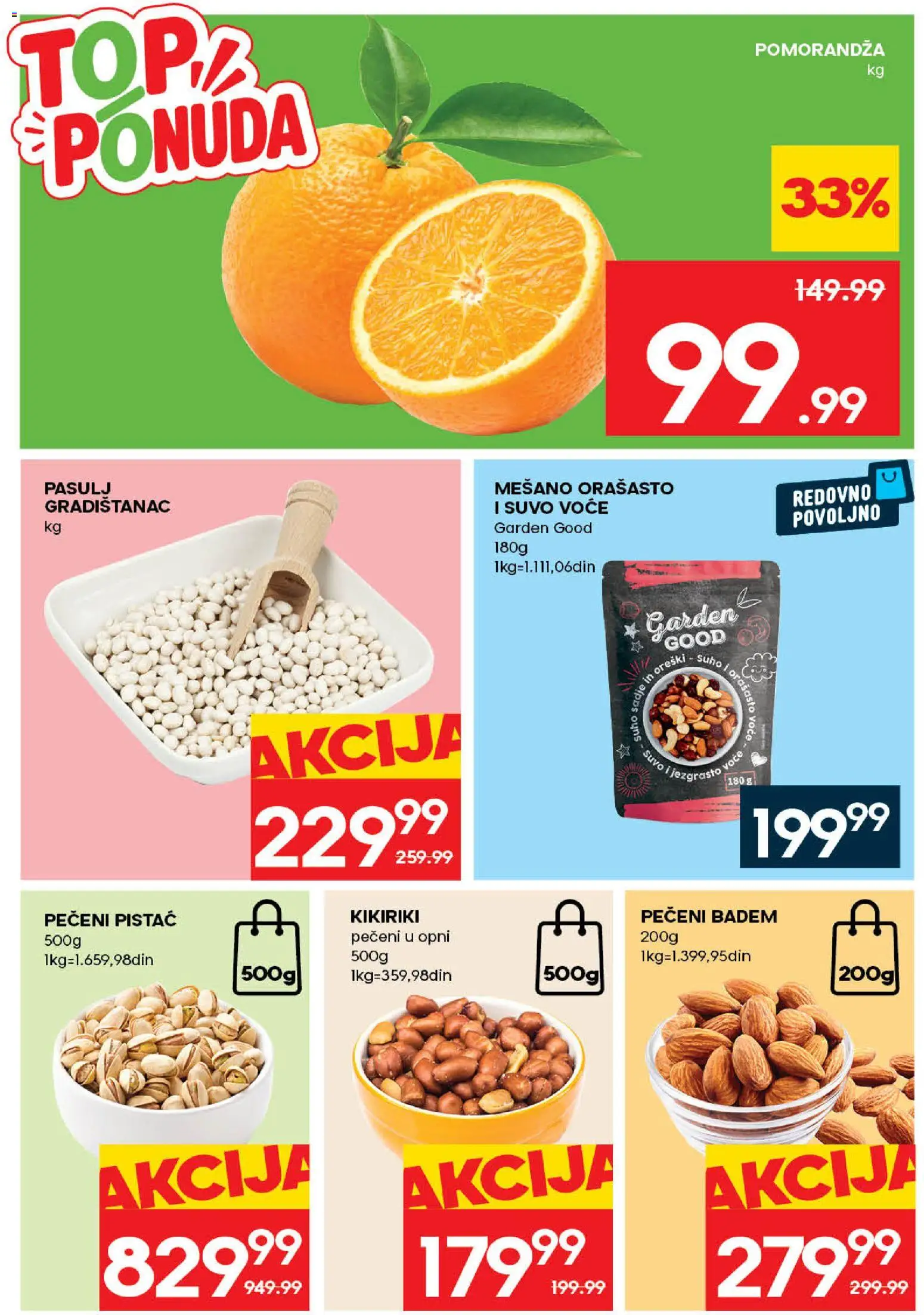 Roda katalog - važi od 06.08.2026 | Strana: 3 | Proizvode: Pasulj, Badem, Kikiriki, Pomorandza