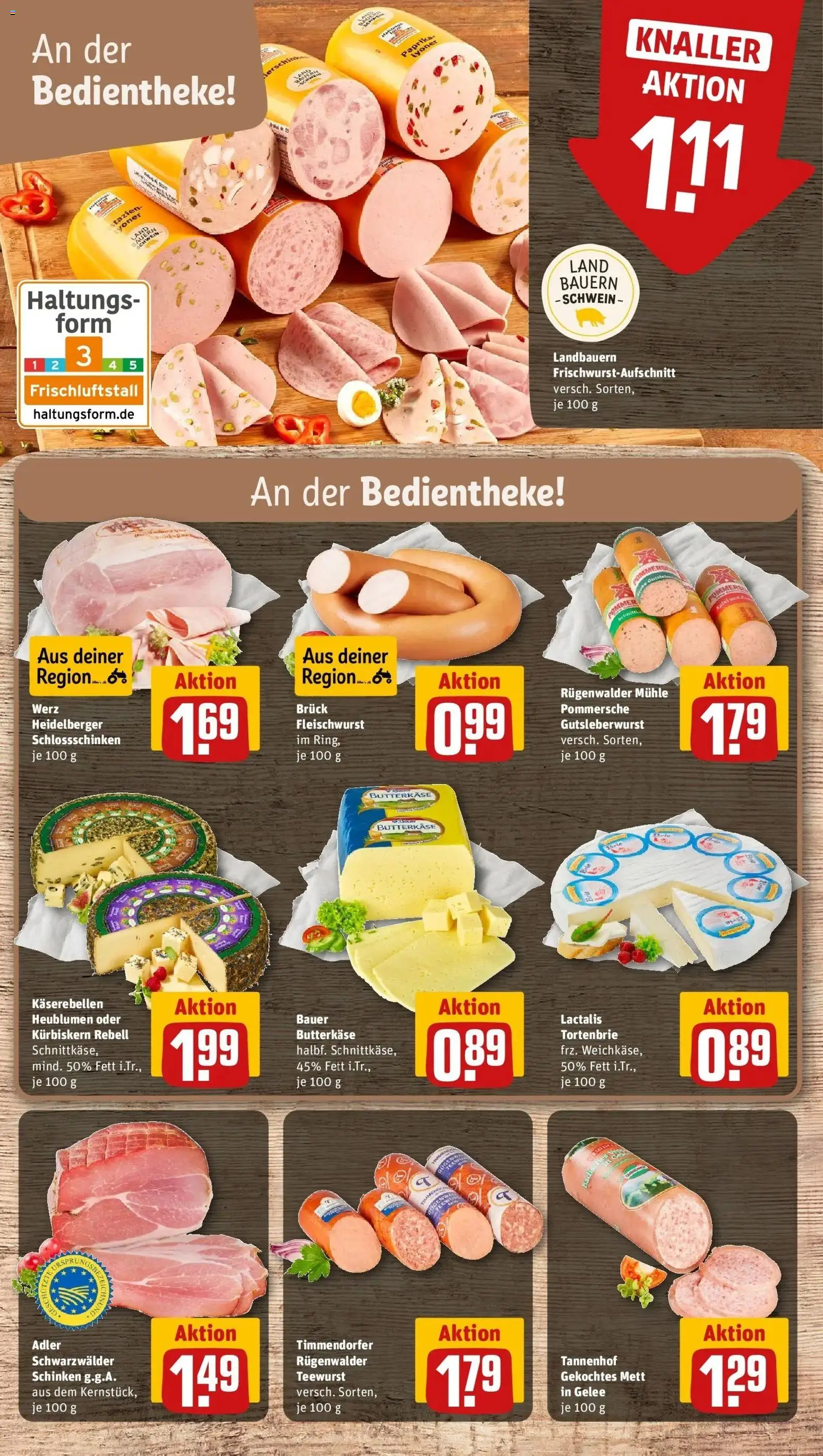 REWE Prospekt ab 19.10.2026 zum Blättern » Angebote | Seite: 12 | Produkte: Mühle, Schinken