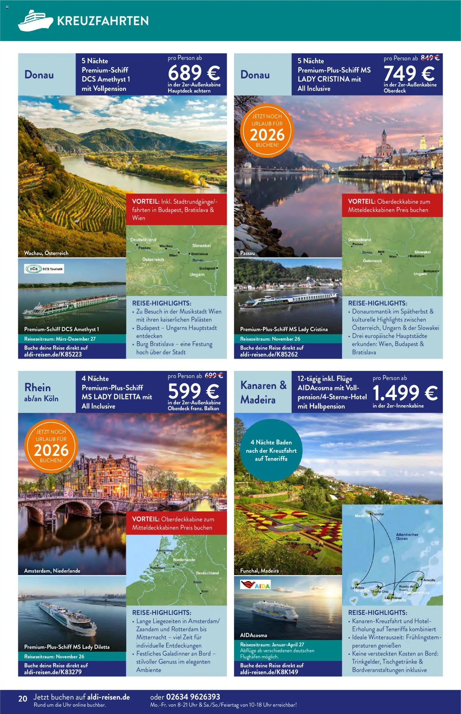 Aldi Reisen Prospekt – gültig ab 01.09.2026 | Seite: 20 | Produkte: Uhr