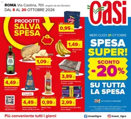 Anteprima del volantino Oasi volantino Roma valido a partire dal 08/10/2026