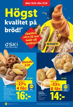 Lidl erbjudanden - Förhandsvisning av reklamblad från butik Lidl aktuell från 15.06.2026 | Sida: 4 | Produkter: Bröd