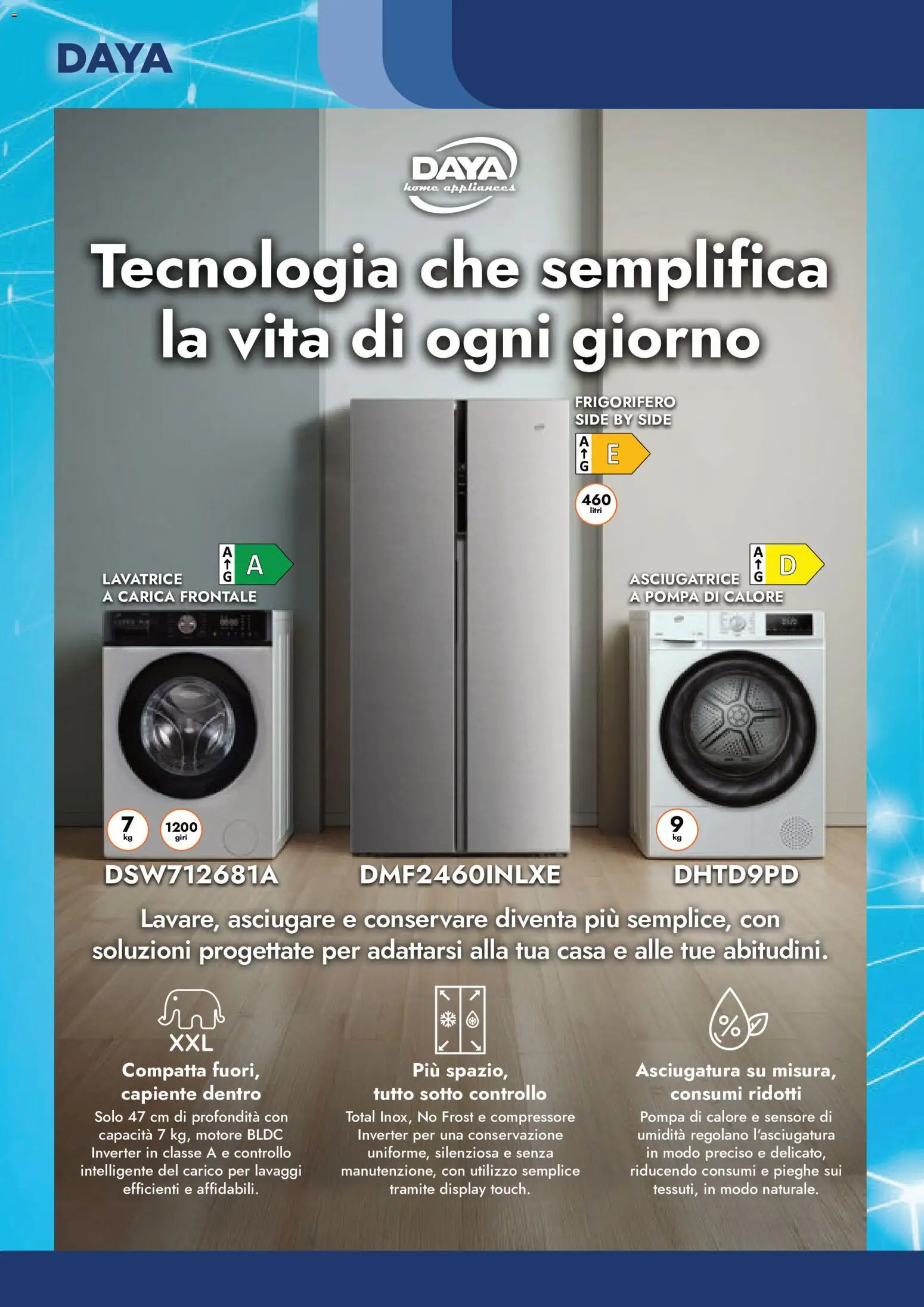 Volantino Esselunga S del 19.05.2026 | Pagina: 12 | Prodotti: Compressore, Lavatrice, Asciugatrice, Frigorifero