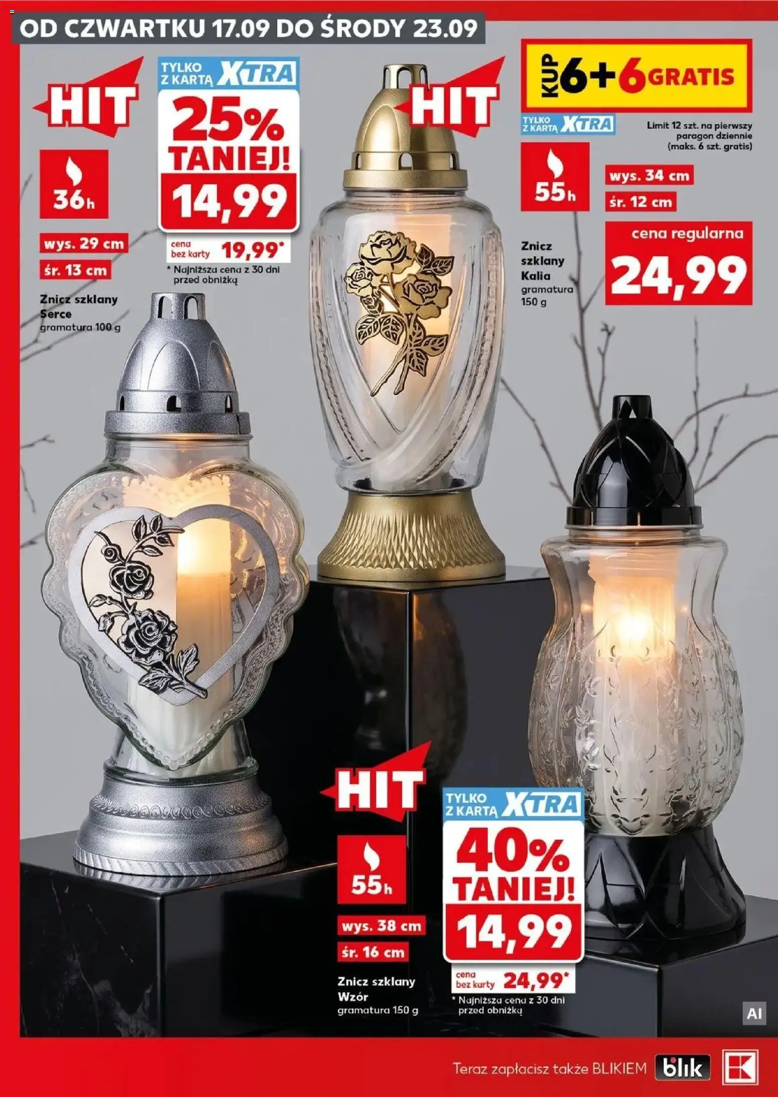 Kaufland gazetka - Znicze od 17.09.2026 - od jutra PDF | Strona: 4 | Produkty: Karta