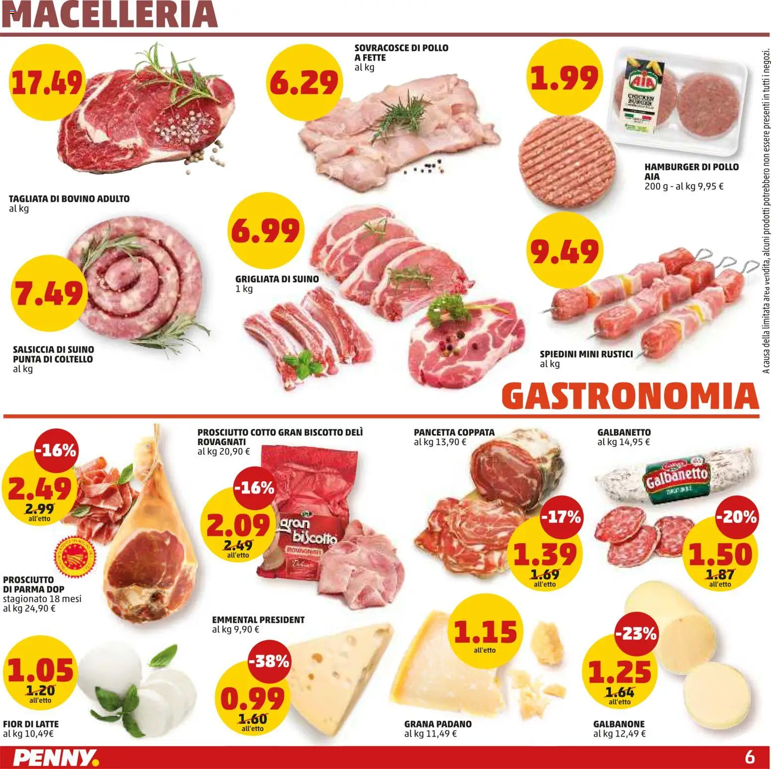 Volantino PENNY del 21.05.2026 | Pagina: 6 | Prodotti: Bovino, Rustici, Hamburger, Spiedini