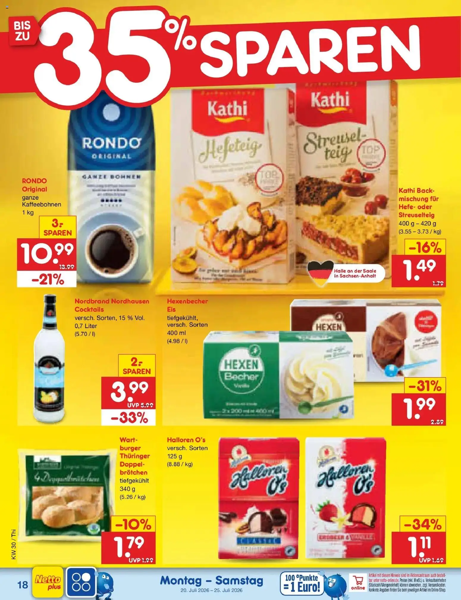 Netto Marken-Discount Prospekt Pirna – gültig ab 20.07.2026 | Seite: 30 | Produkte: Top, Burger