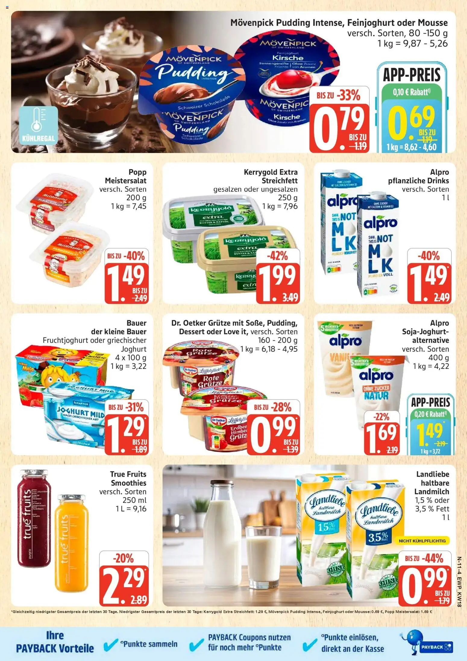 Edeka Prospekt Rostock – gültig ab 27.04.2026 | Seite: 11 | Produkte: Joghurt, Fruchtjoghurt, Pudding, Alpro