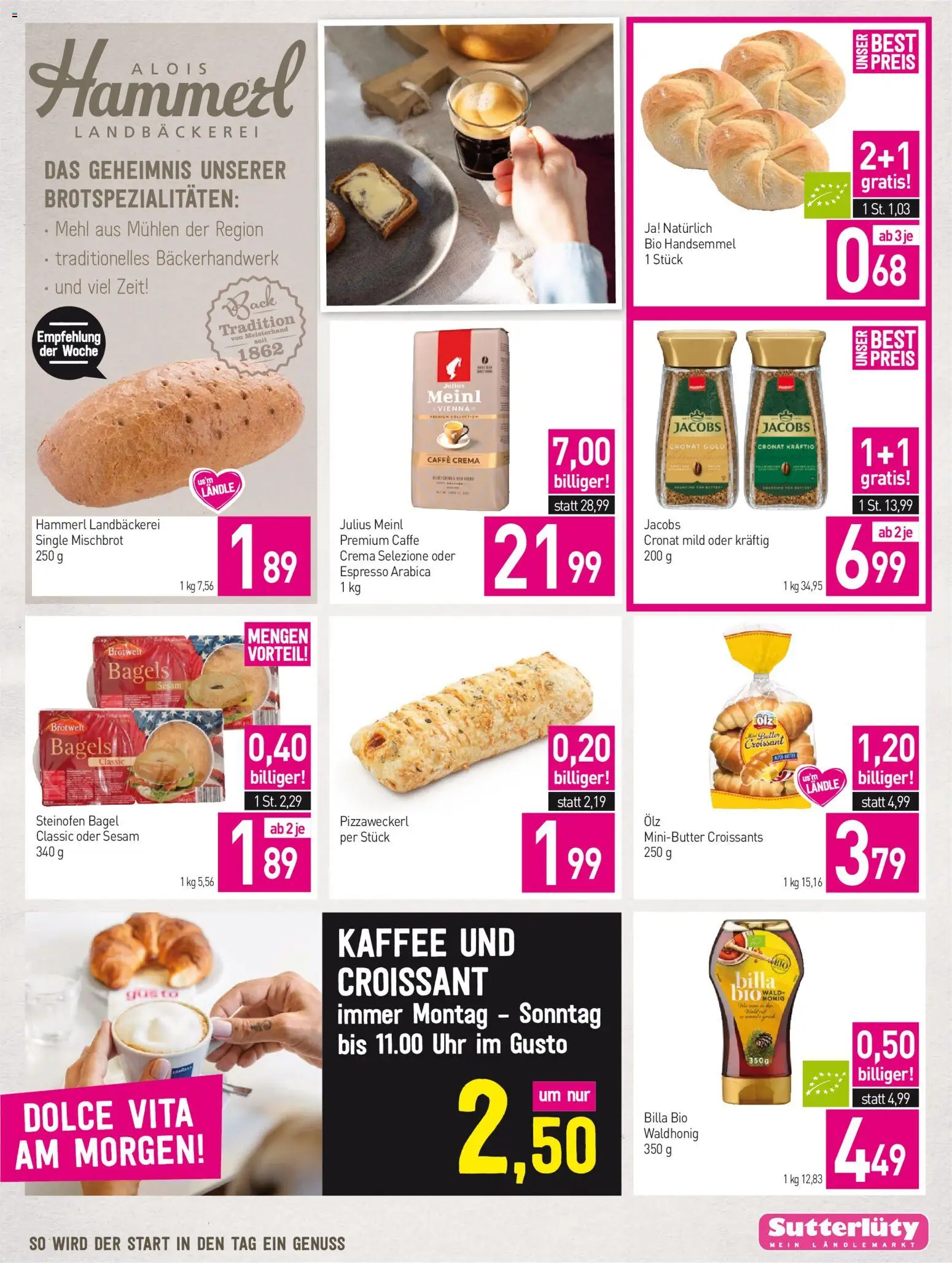 Sutterlüty Flugblatt gültig ab 03.09.2026 | Seite: 3 | Produkte: Uhr, Mehl, Kaffee