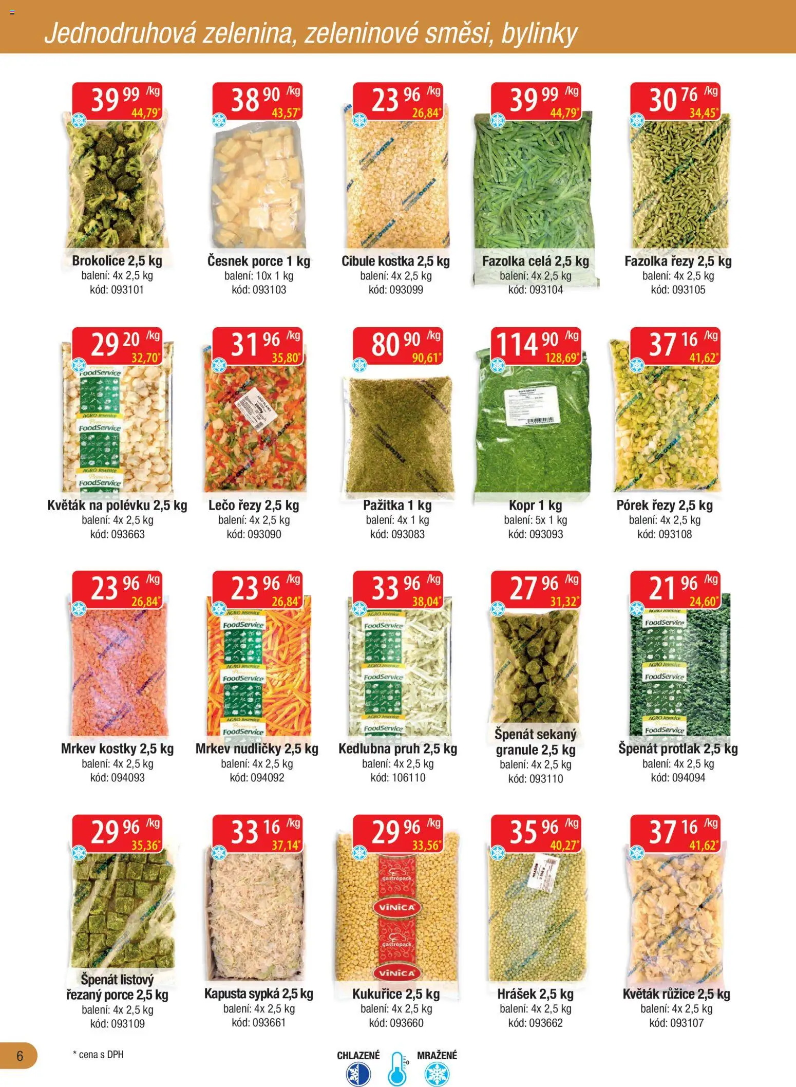 Astur & Qanto leták - Velkoobchod fresh 06/2026 od 01.06.2026 | Strana: 6 | Produkty: Kopr, Granule, Česnek, Lečo