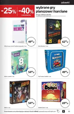 Pogląd oferty "Empik promocje" - ważna od 22.04.2026 | Strona: 83 | Produkty: Top, Gra, Gry