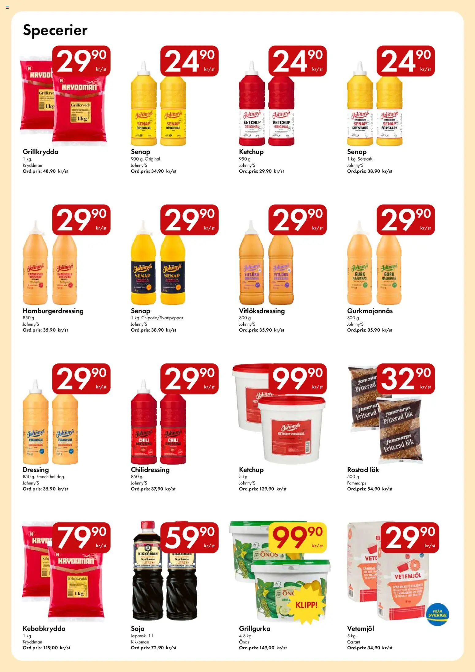 Hypermarkety reklamblad aktuell från 10/08/2026 | Sida: 8 | Produkter: Rostad, Hamburgerdressing, Soja, Chili