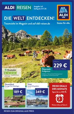 Aldi Reisen Prospekt ab 01.07.2026 gültig