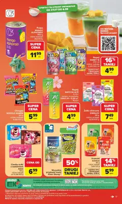 Pogląd oferty "Carrefour gazetka" - ważna od 27.07.2026 | Strona: 19 | Produkty: Mango, Chrupki, Żelki, Ciastka