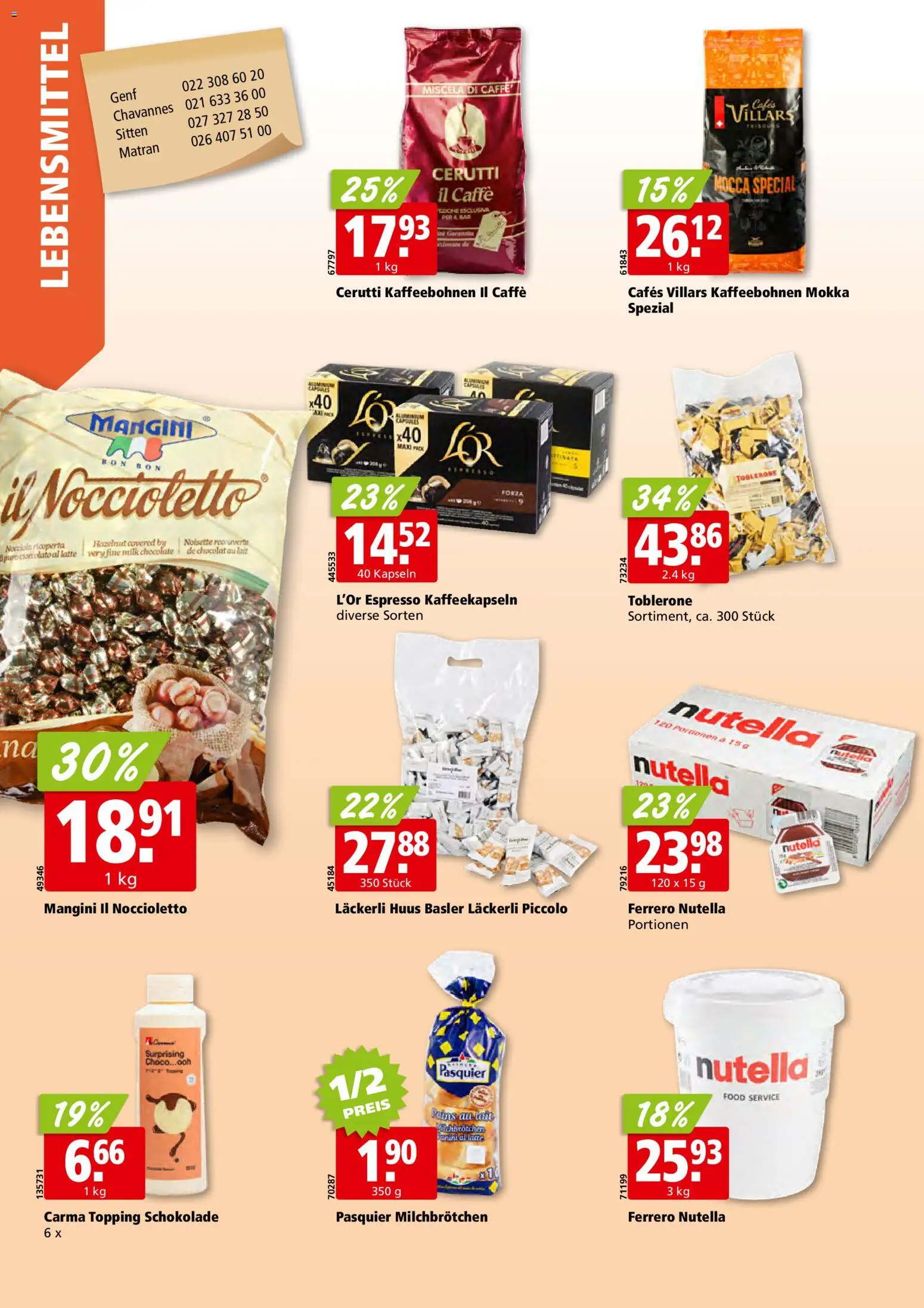 Aligro aktionen Chavannes, Matran, Genf, Sitten – gültig ab 15.06.2026 | Seite: 18 | Produkte: Spabad, Schokolade