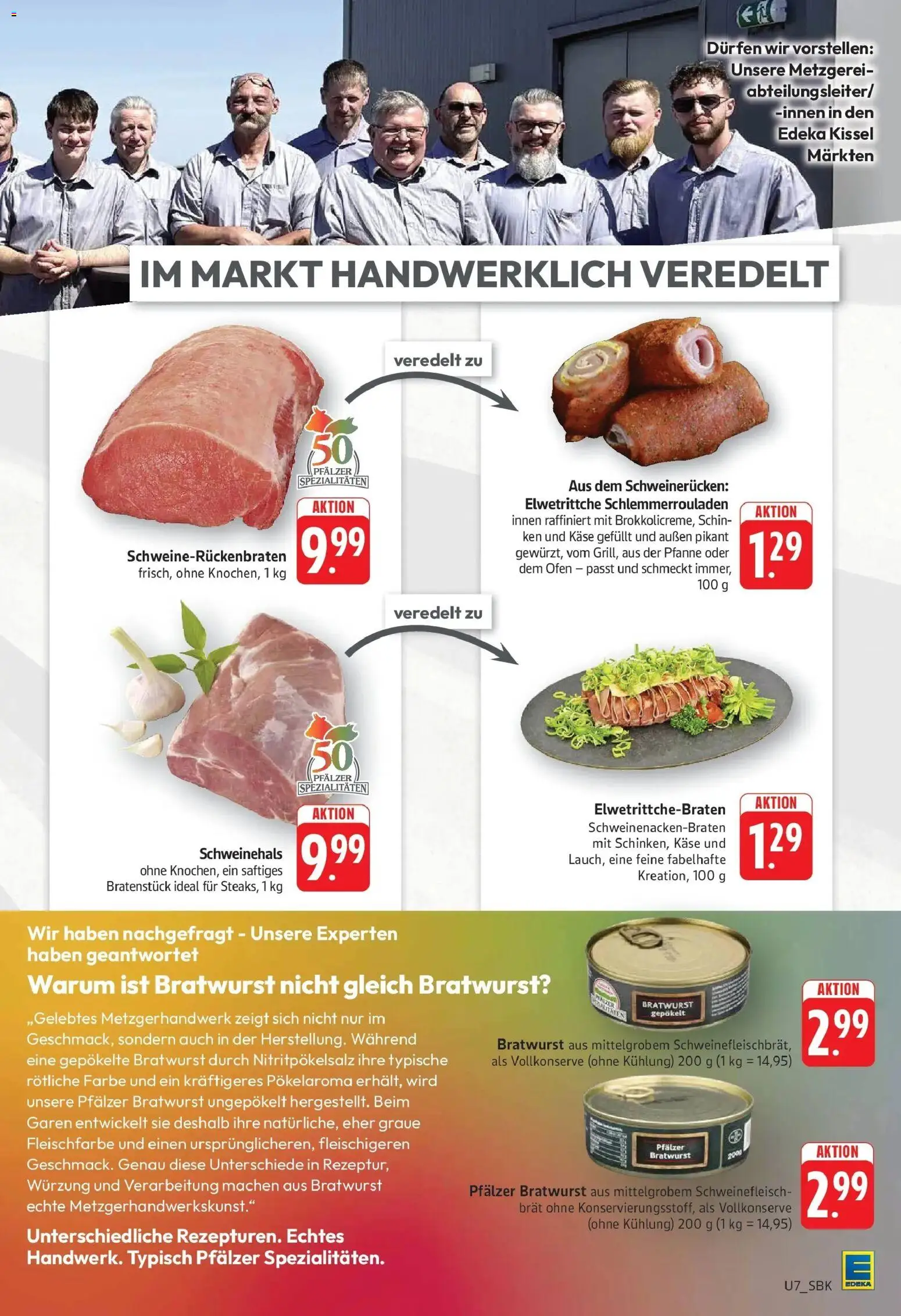 Edeka Prospekt Bad Bergzabern (ab 26.10.2026) » Angebote Online | Seite: 7 | Produkte: Ofen, Spezialitäten, Bratwurst, Schweinerucken