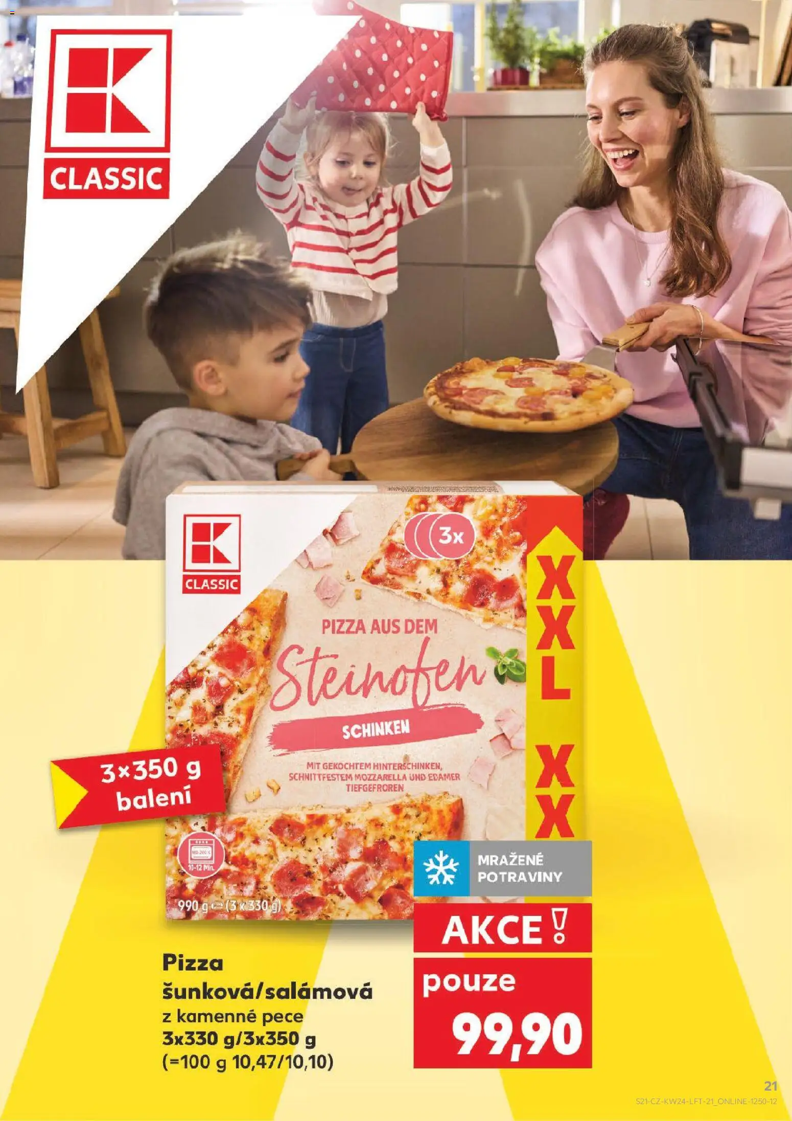 Kaufland leták - Ostrava od 10.06.2026 | Strana: 21 | Produkty: Pizza, Potraviny, Mozzarella
