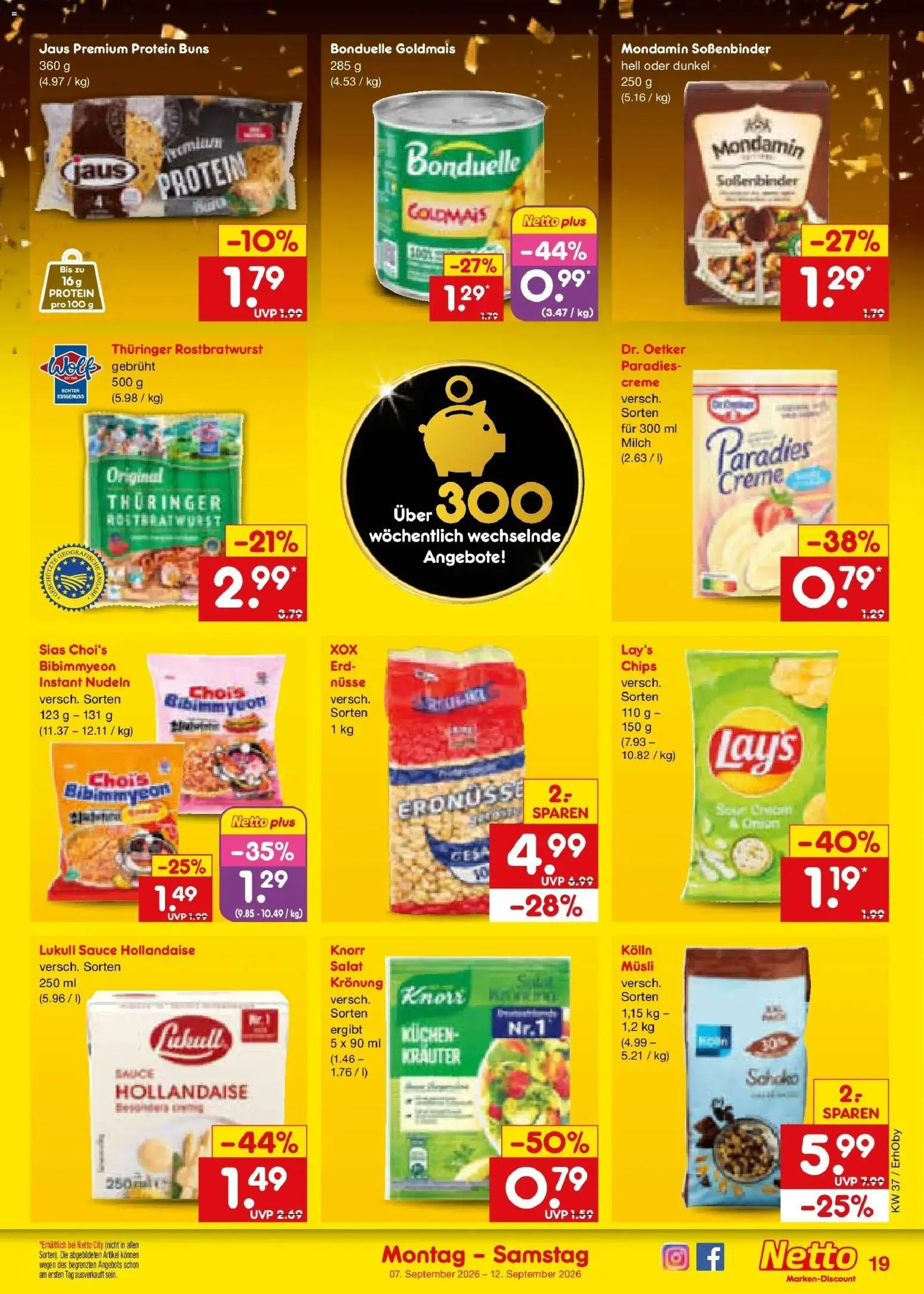 Netto Marken-Discount Prospekt München – gültig ab 07.09.2026 | Seite: 27 | Produkte: Milch, Creme, Nudeln, Salat