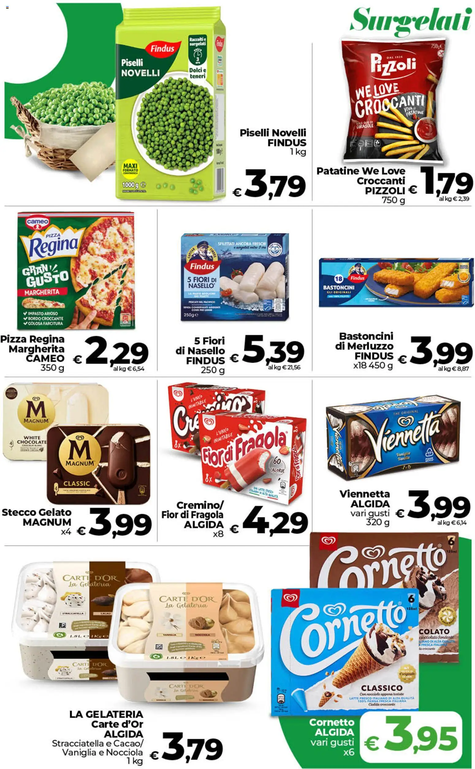 Volantino COOP del 21/07/2026 | Pagina: 13 | Prodotti: Cornetto, Patatine, Panna, Gelato