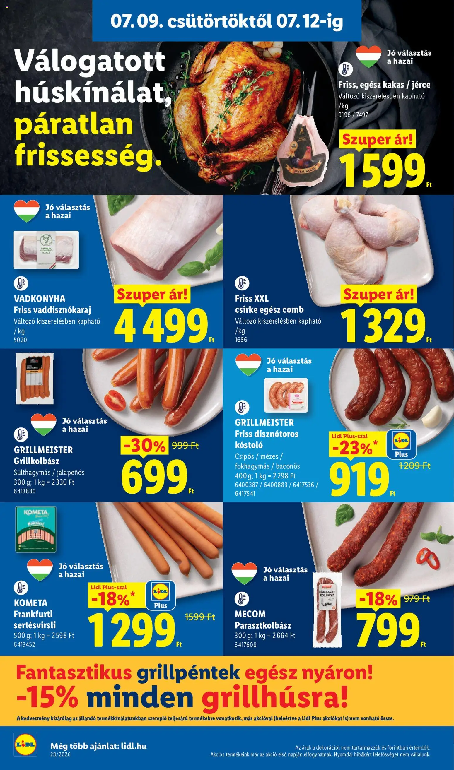 Lidl akciós ujság - amely érvényes a következő dátumtól: 2026.07.09. | Oldal: 8