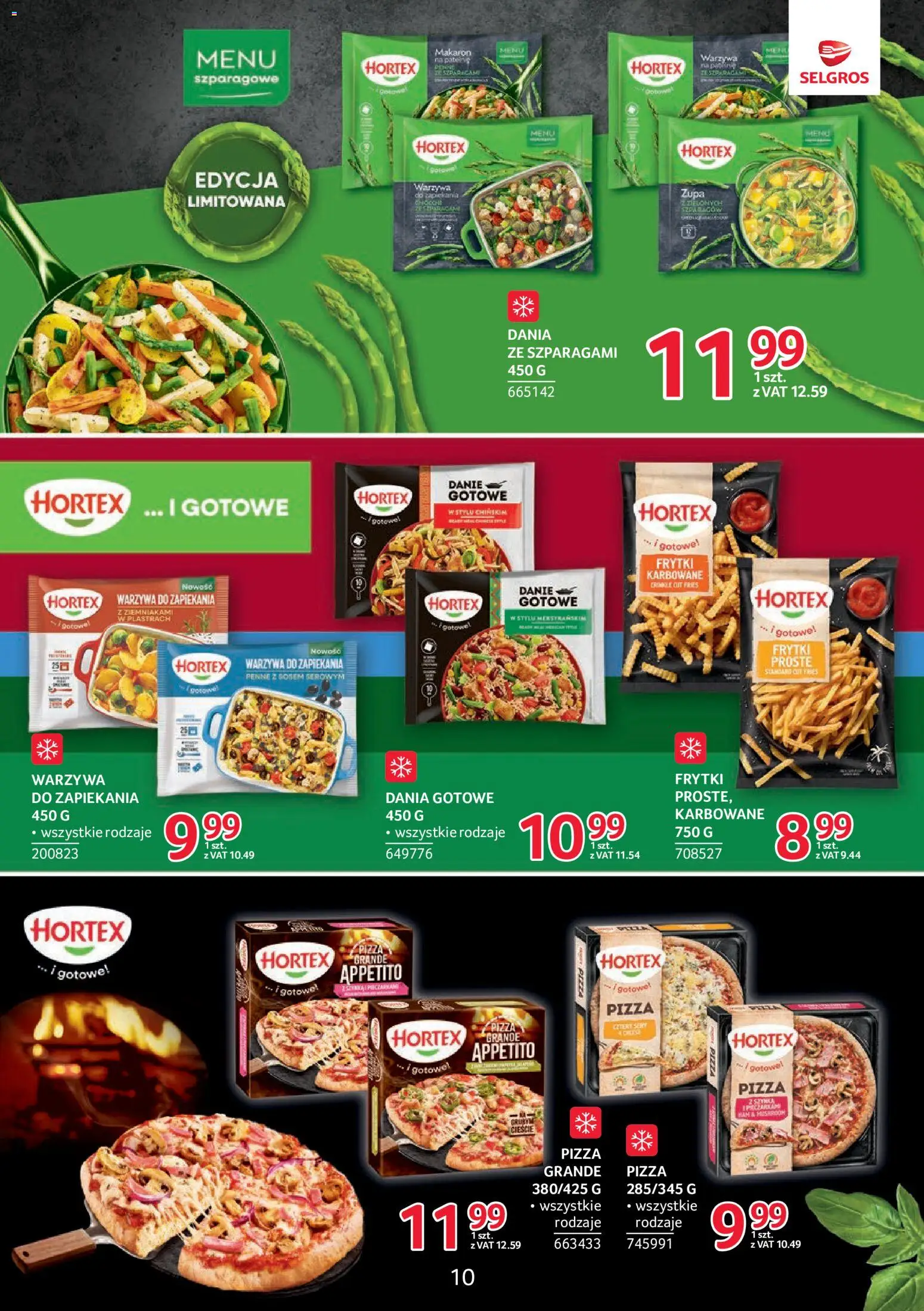 Selgros cash&carry gazetka - Markowe produkty od 21.05.2026 | Strona: 10 | Produkty: Frytki karbowane, Zupa, Pizza, Frytki