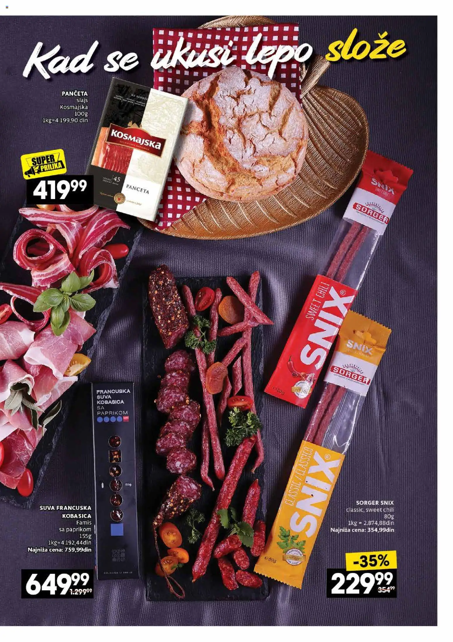 Idea katalog - važi od 26.10.2026 | Strana: 15 | Proizvode: Panceta, Kobasica