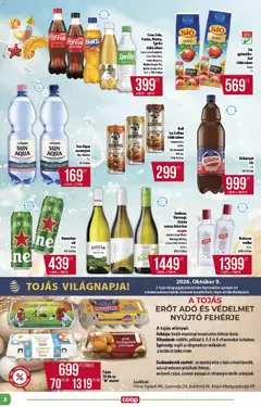 COOP - Abc & szuper / Alföld Pro-Coop Zrt. - amely érvényes a következő dátumtól: 2026.09.24. | Oldal: 8 | Termékek: Heineken, Irsai Olivér, Alma, Fehérbor