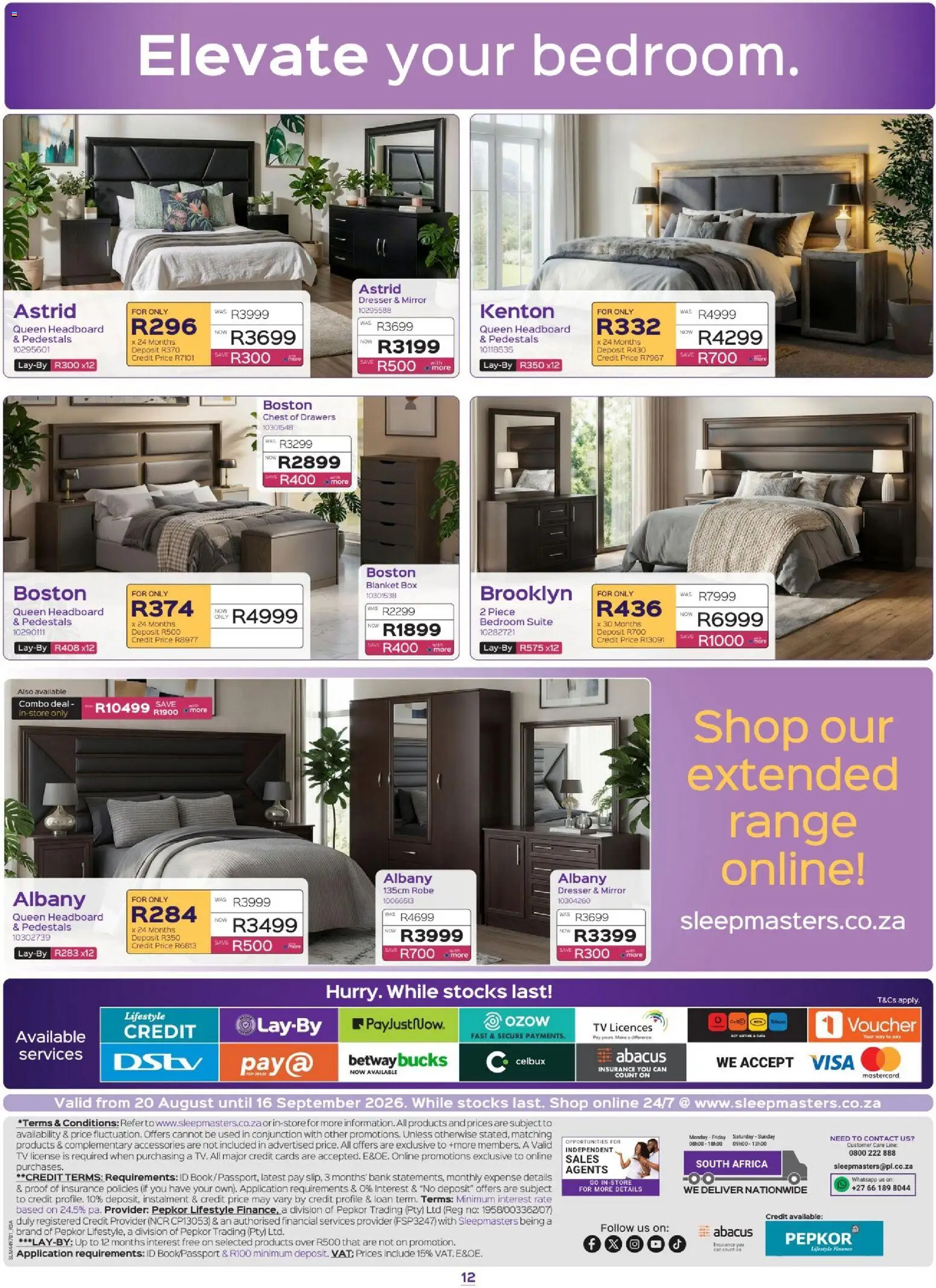 New Sleepmasters catalogue – valid from 20/08/2026 | Page: 12