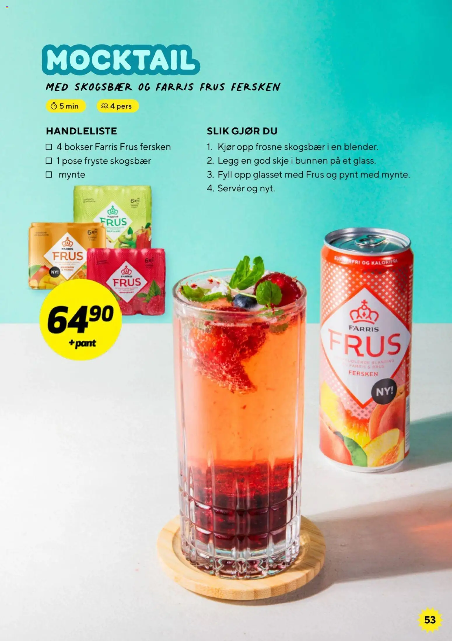 {H1} | Side: 54 | Produkter: Brus, Fersken, Суміш дитяча, Rödvinsvinäger
