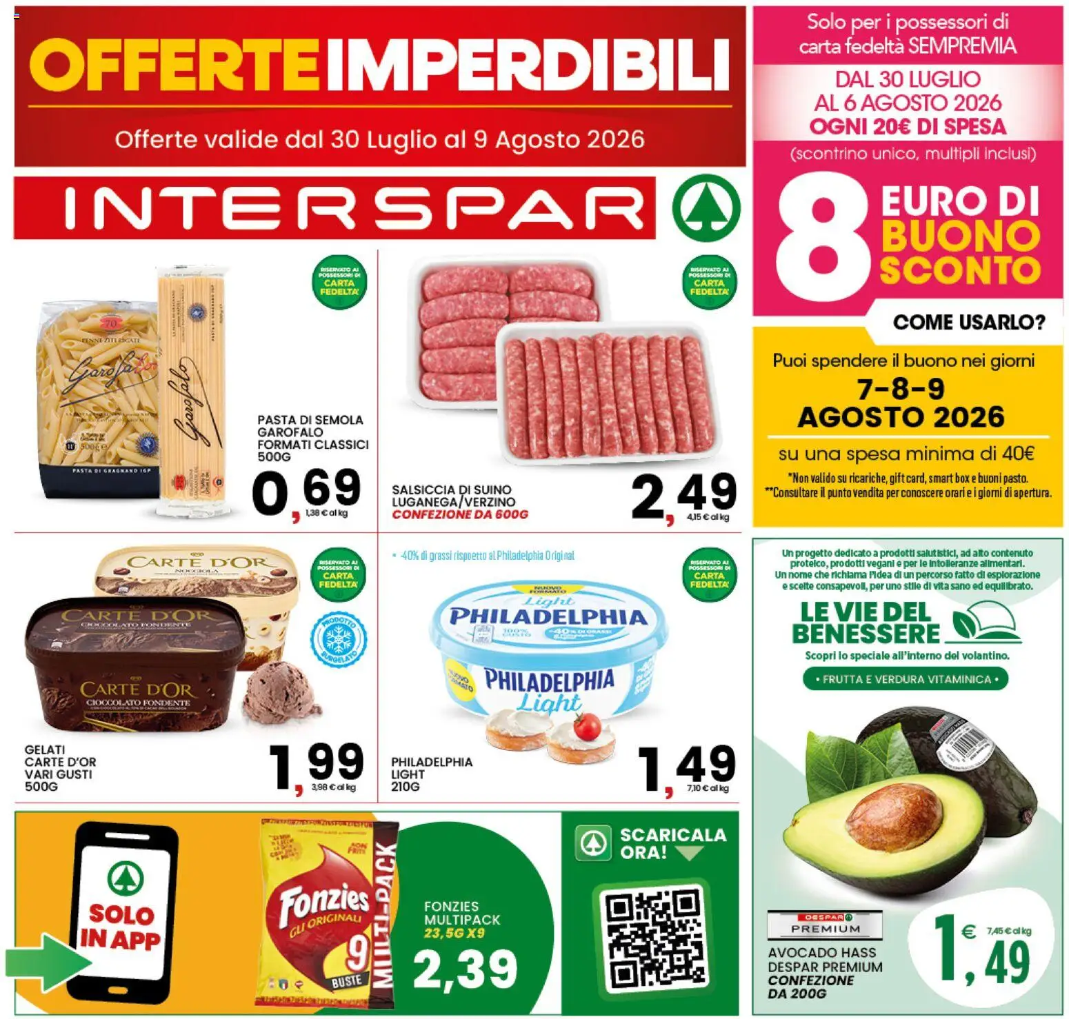 Volantino Interspar del 30/07/2026 | Pagina: 1