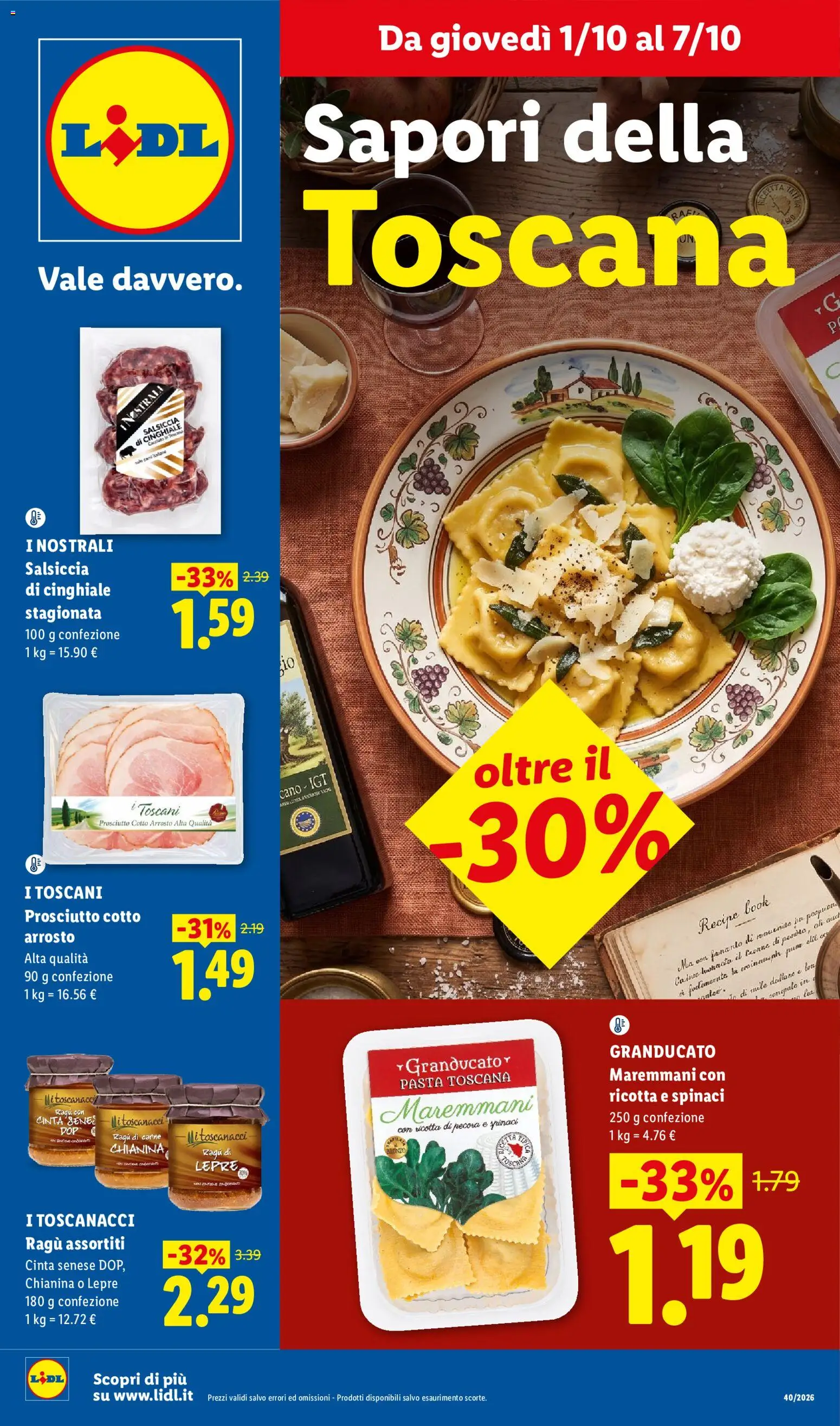 Volantino Lidl del 01/10/2026 | Pagina: 1